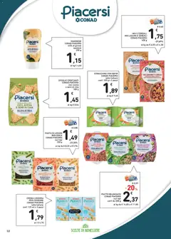 Anteprima del volantino PIATTO BILANCIATO CONAD PIACERSI, Vari tipi conf. da 200 g valido a partire dal 23.04.2026 | Pagina: 12 | Prodotti: Crema, Ceci, Maionese, Piatto