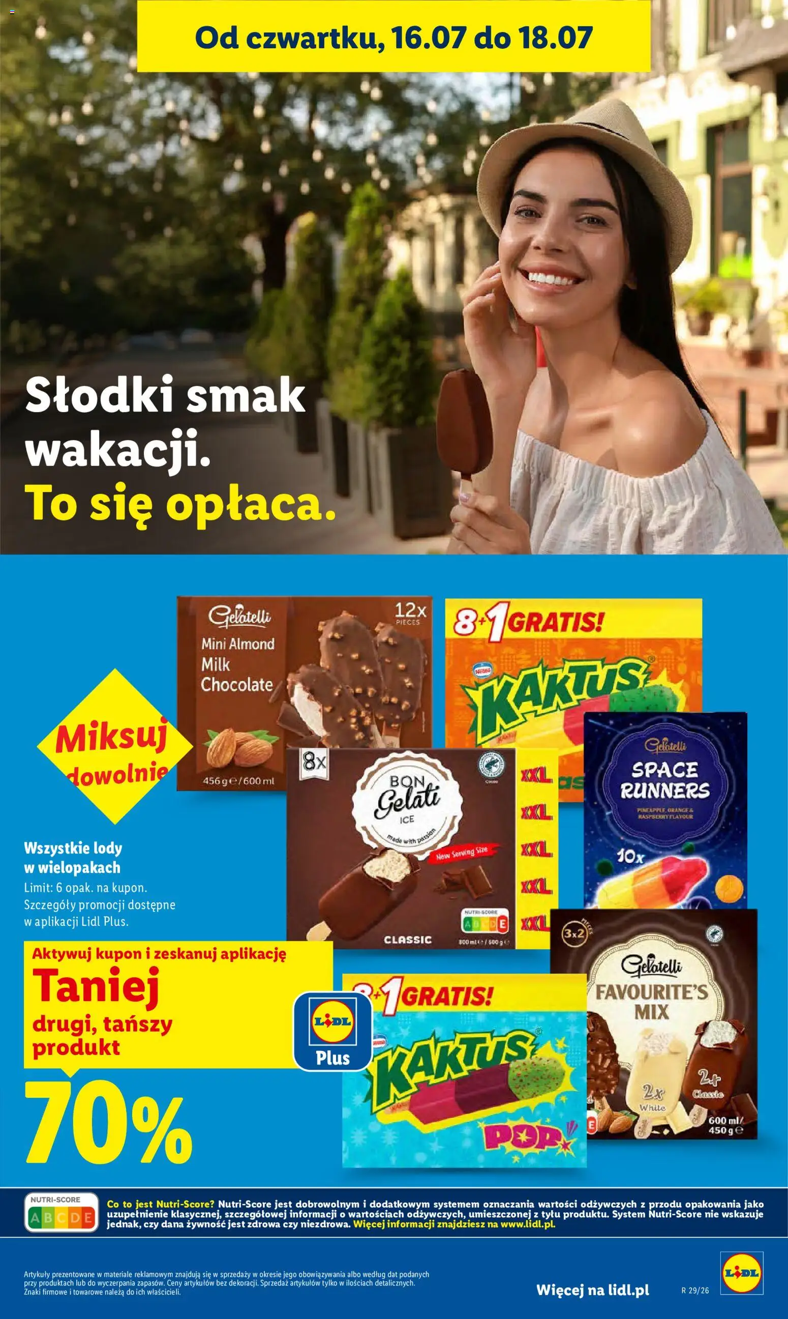 Lidl Polsko leták od 16.07.2026 | Strana: 69 | Produkty: Gelatelli, Milk chocolate