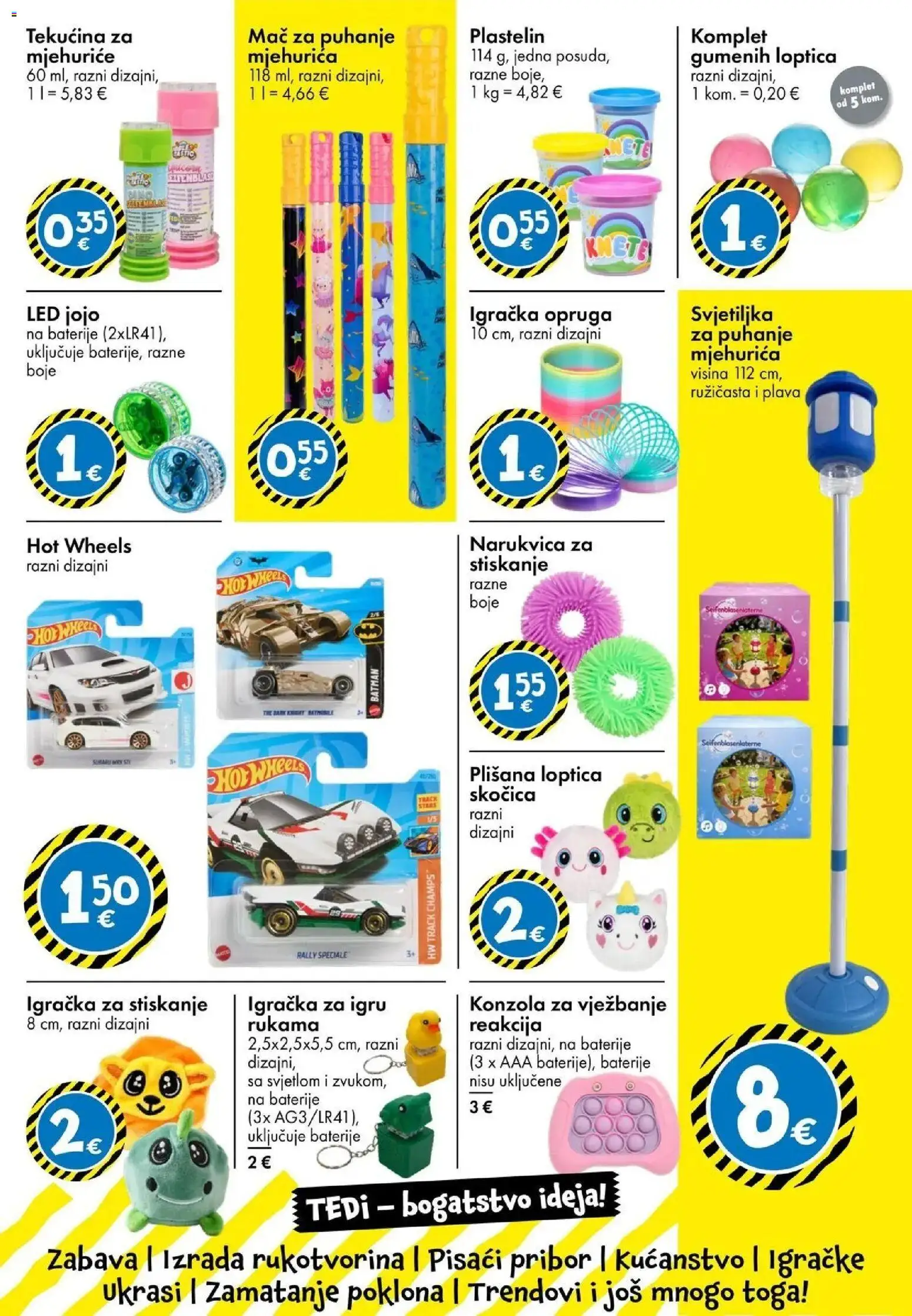 TEDi Katalog novi od 21.08.2026 na listanje > letak digitalni | Stranica: 17 | Proizvodi: Baterije, Led, Narukvica, Igračka