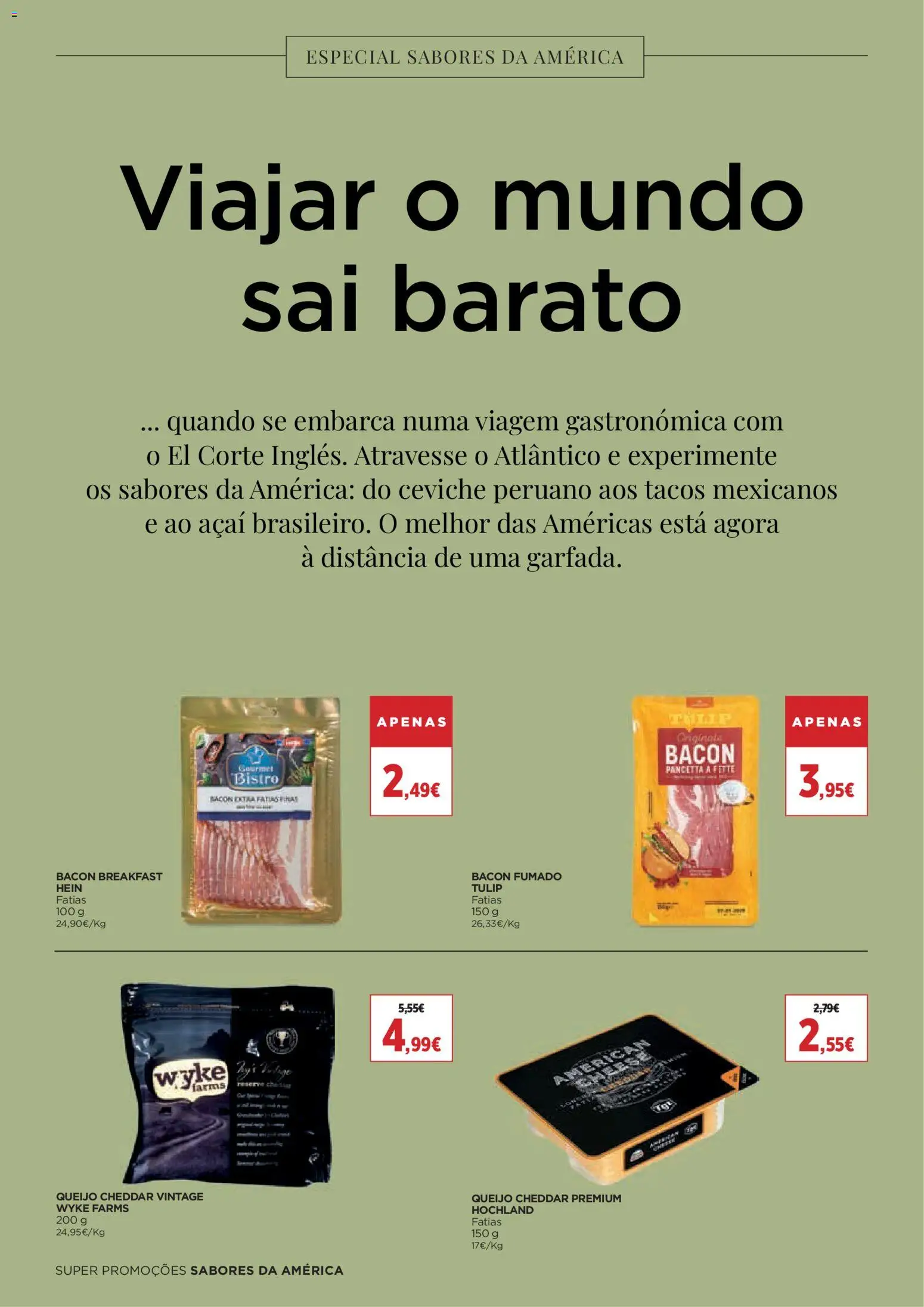 El Corte Ingles folheto │ válido de 08.05.2026 | Página: 2 | Produtos: Bacon, Açai, Queijo, Cheddar