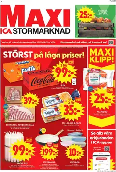 ICA Maxi erbjudanden - Förhandsvisning av reklamblad från butik ICA Maxi aktuell från 12/10/2026