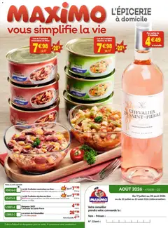 Maximo - Prévisualisation de Maximo catalogue epicerie valide à partir de 17/07/2026