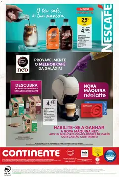 Pré-visualização Continente Bebidas Quentes válido de 13/10/2026 | Página: 28 | Produtos: Telemóvel, Cappuccino, Chocolate, Dolce gusto