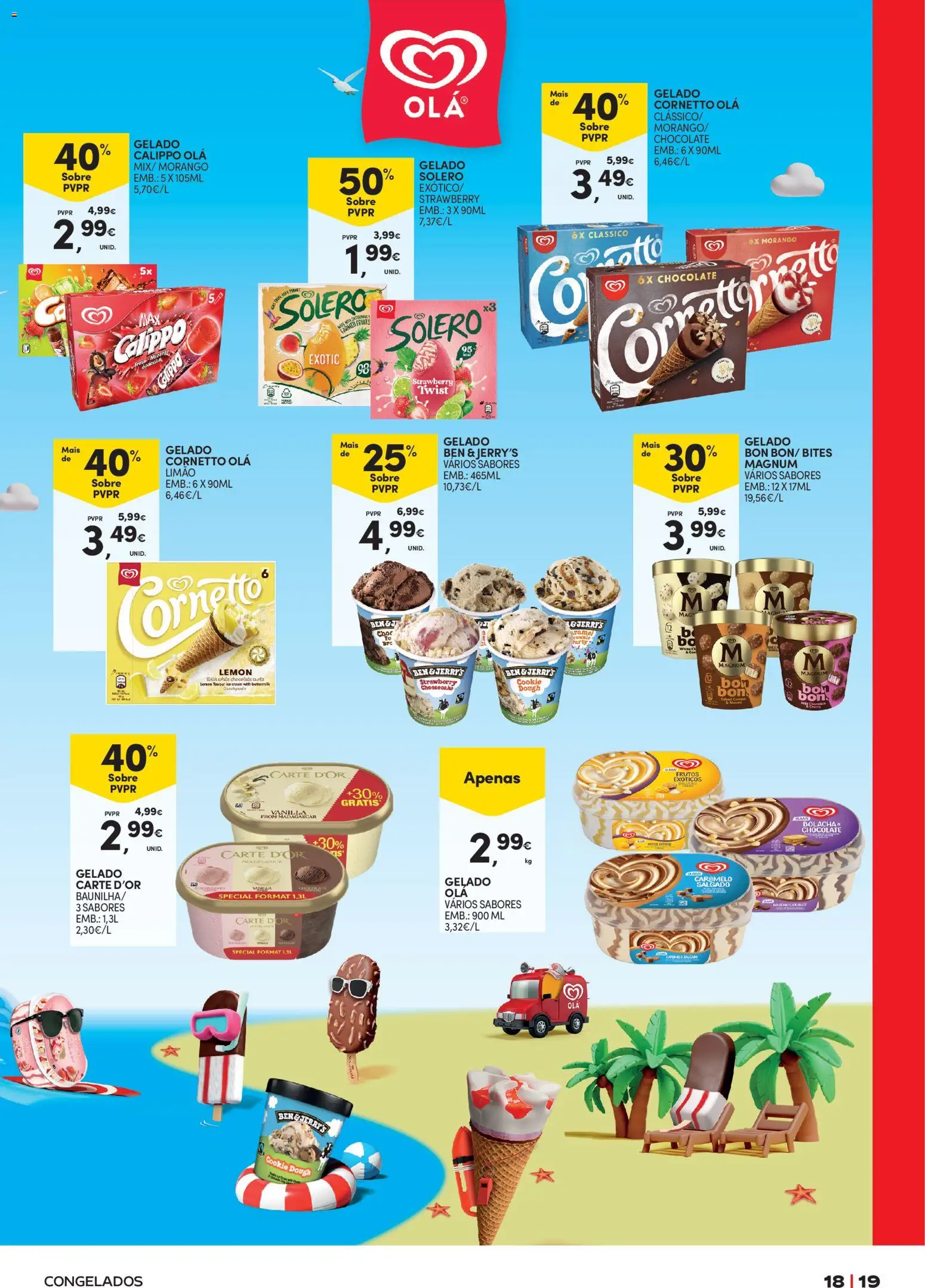 Continente - Açores Férias de Verão │ válido de 16.06.2026 | Página: 19 | Produtos: Gelado, Chocolate