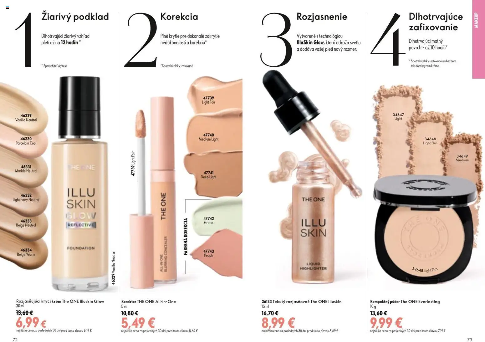 Nové Oriflame akcie – leták je platný od 19.08.2026 | Strana: 37 | Produkty: Svetlo, Korektor, Rozjasňovač
