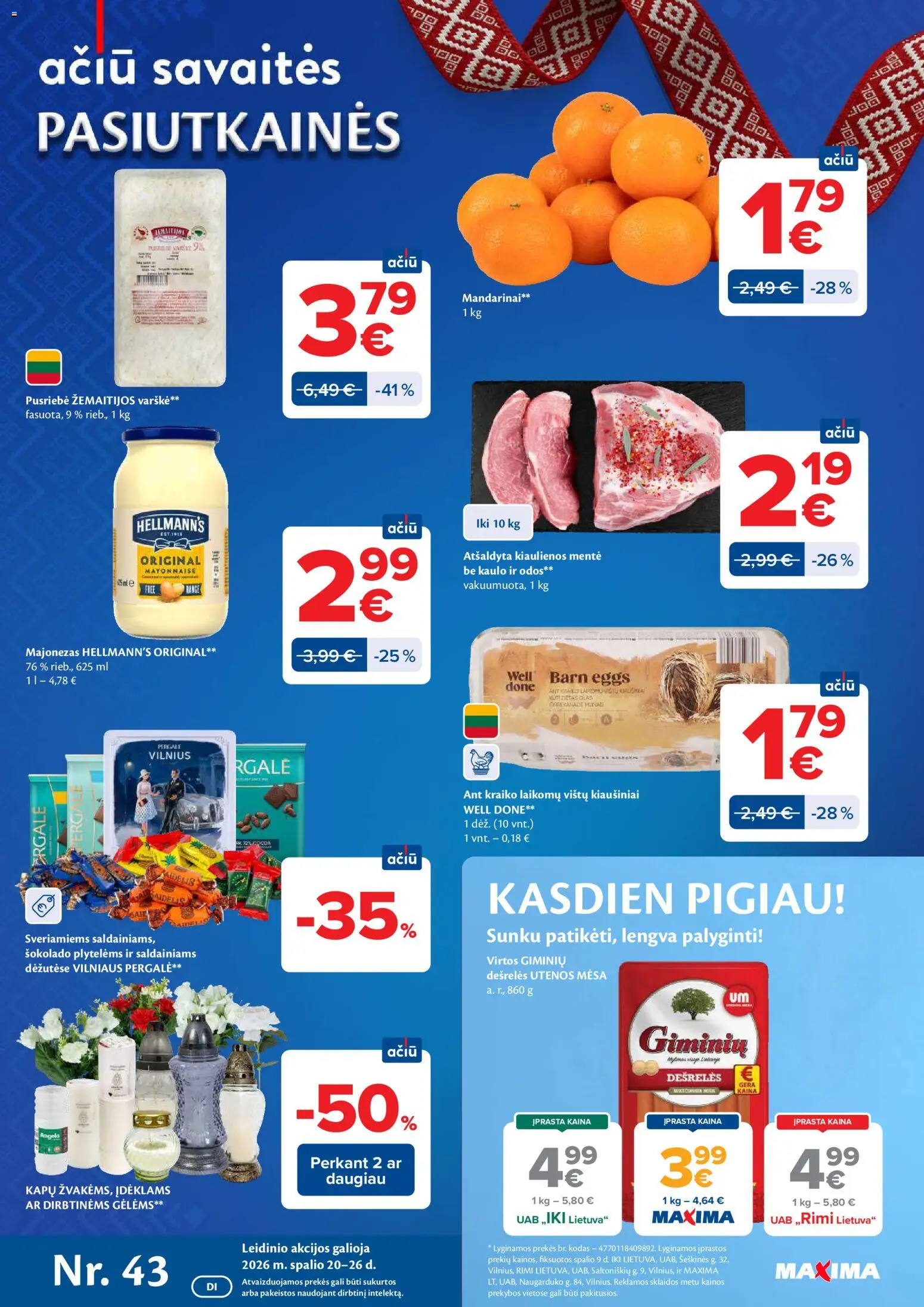 MAXIMA akcijos nuo 2026.10.20 | Puslapis: 1