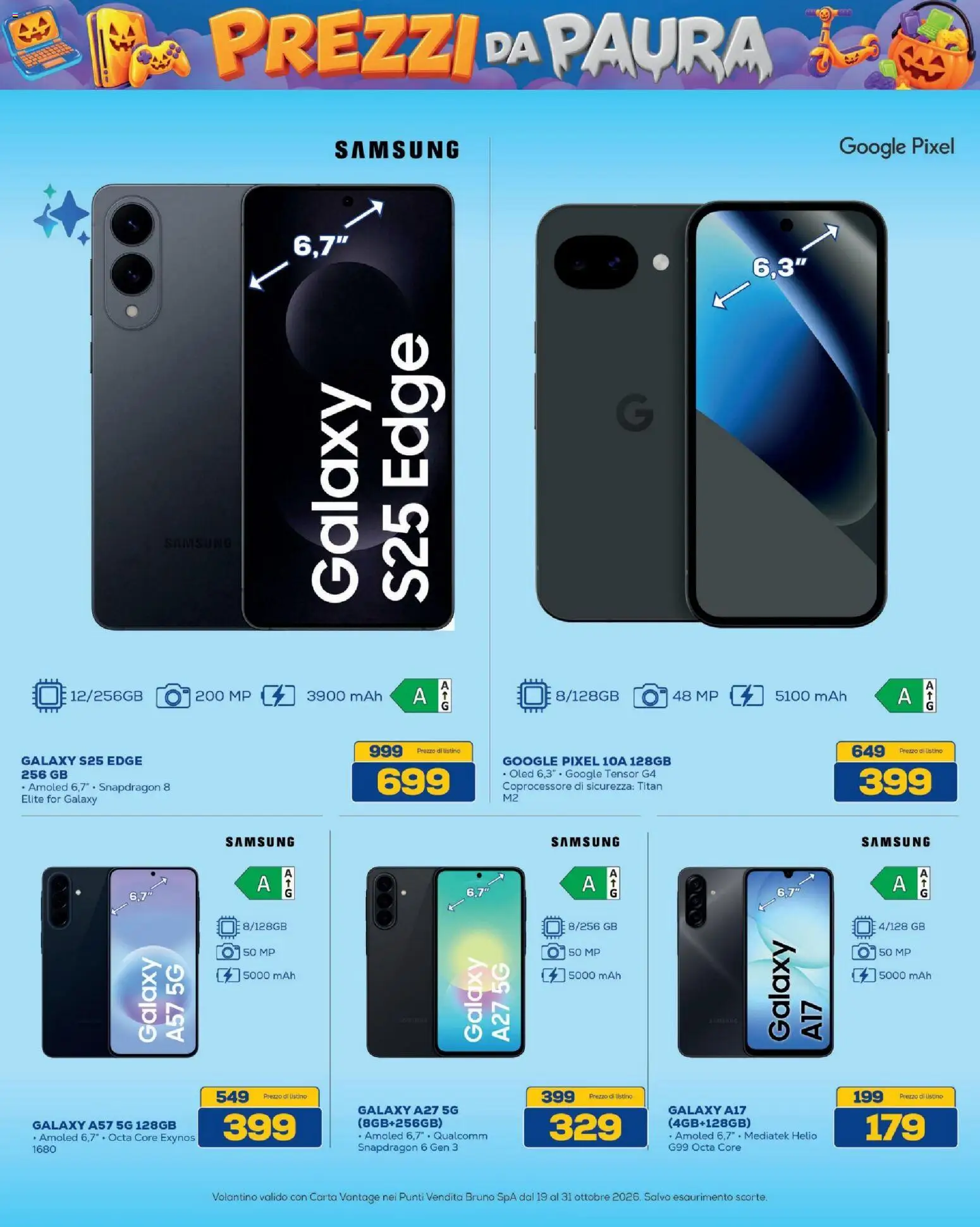 Volantino BRUNO del 19/10/2026 | Pagina: 9 | Prodotti: Samsung Galaxy, Samsung