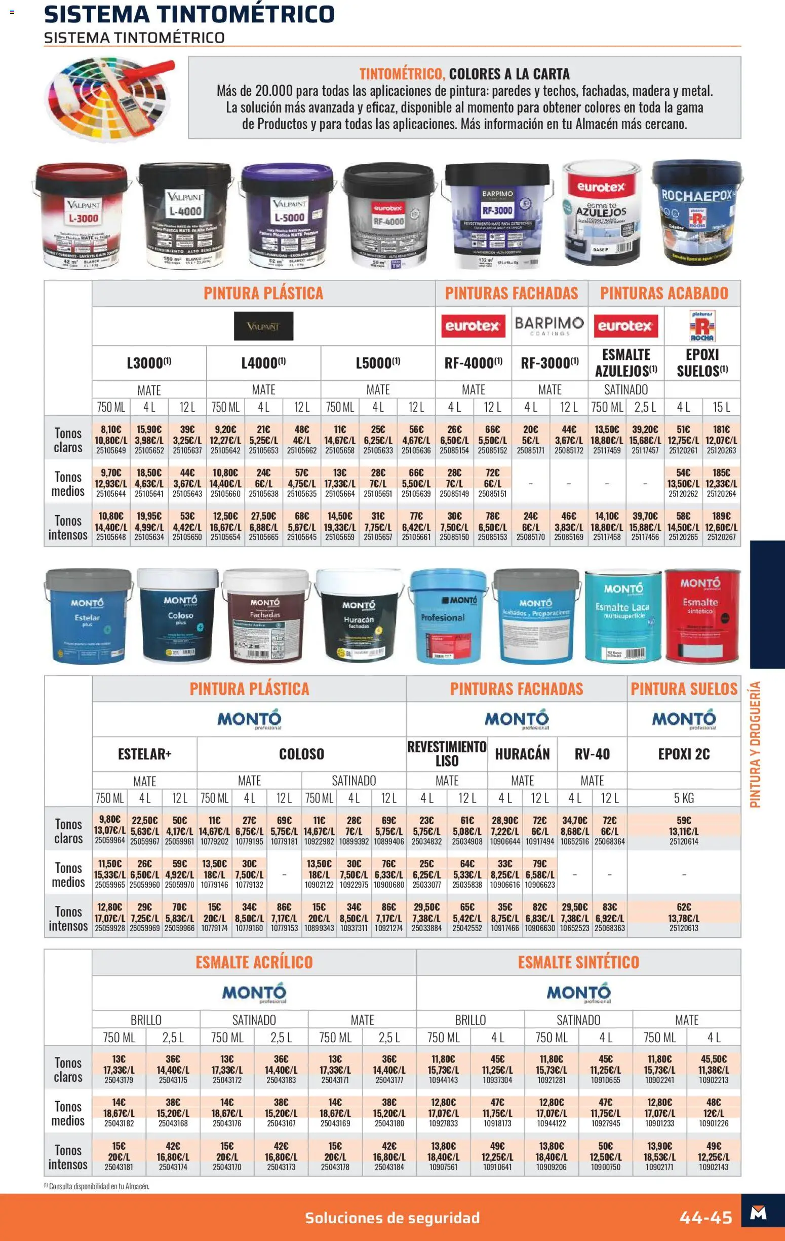Obramat - Reformas Otono Imprenta Almacenes 02 Siero 2026 │ válido desde el 09/10/2026 | Página: 45 | Productos: Pintura plástica, Azulejos