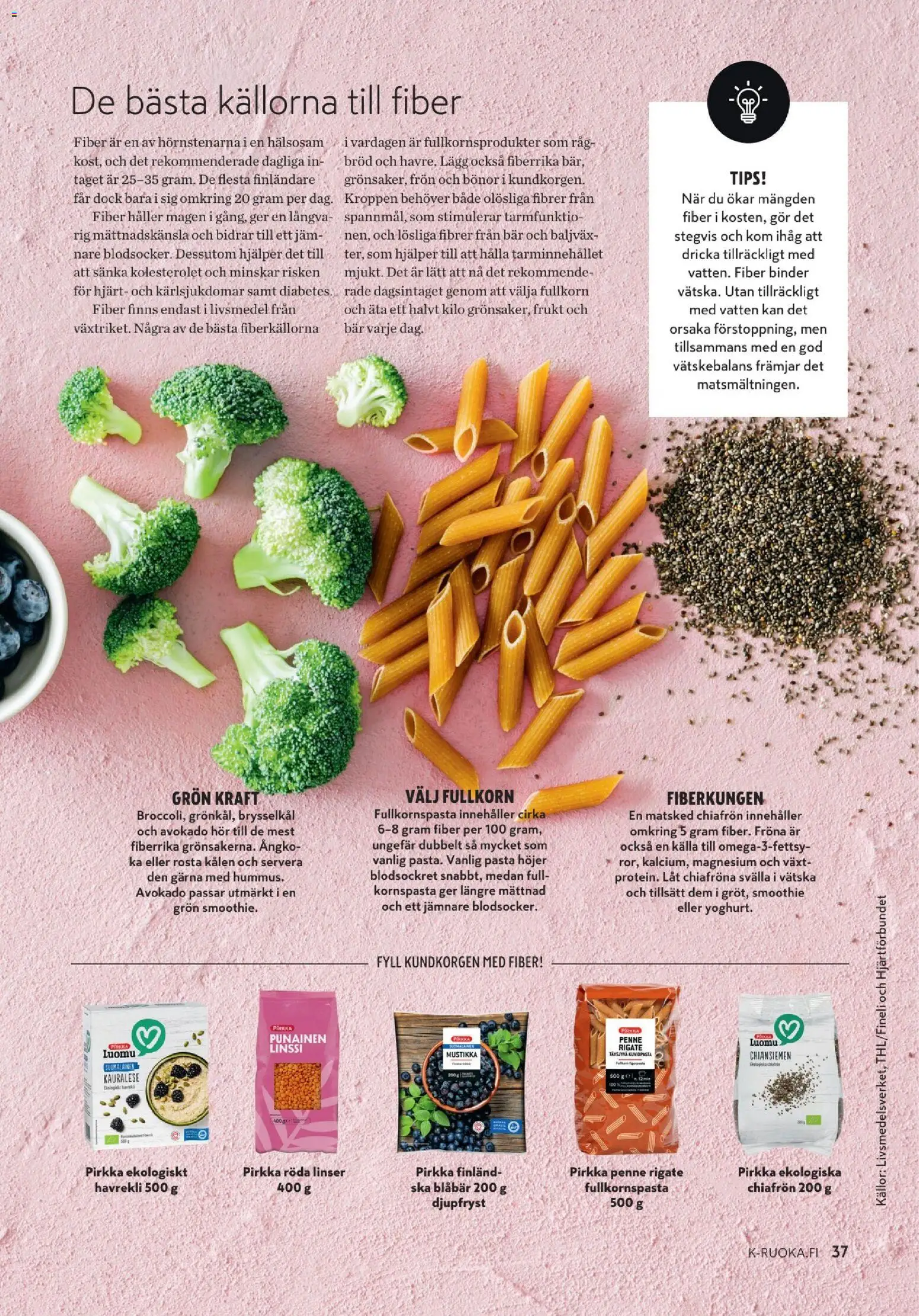 K-Market - K-Mat 9/2026 – voimassa 26/08/2026 alkaen | Sivu: 37 | Tuotteet: Smoothie, Mustikka, Avokado, Pasta