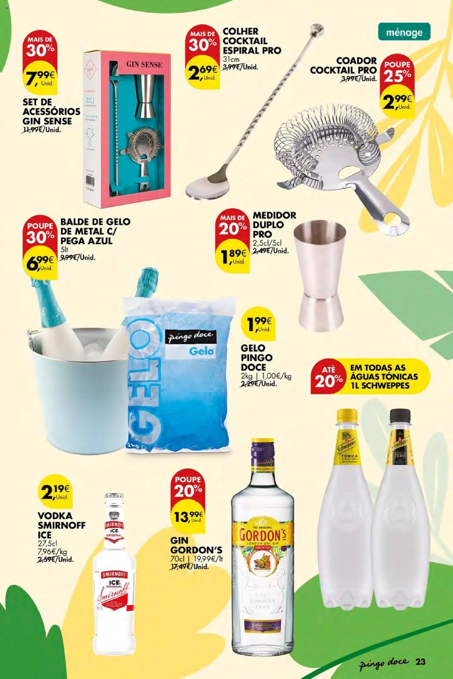 Pingo Doce Bazar Ar Livre Açores │ válido de 04.06.2026 | Página: 23 | Produtos: Balde, Gin, Vodka