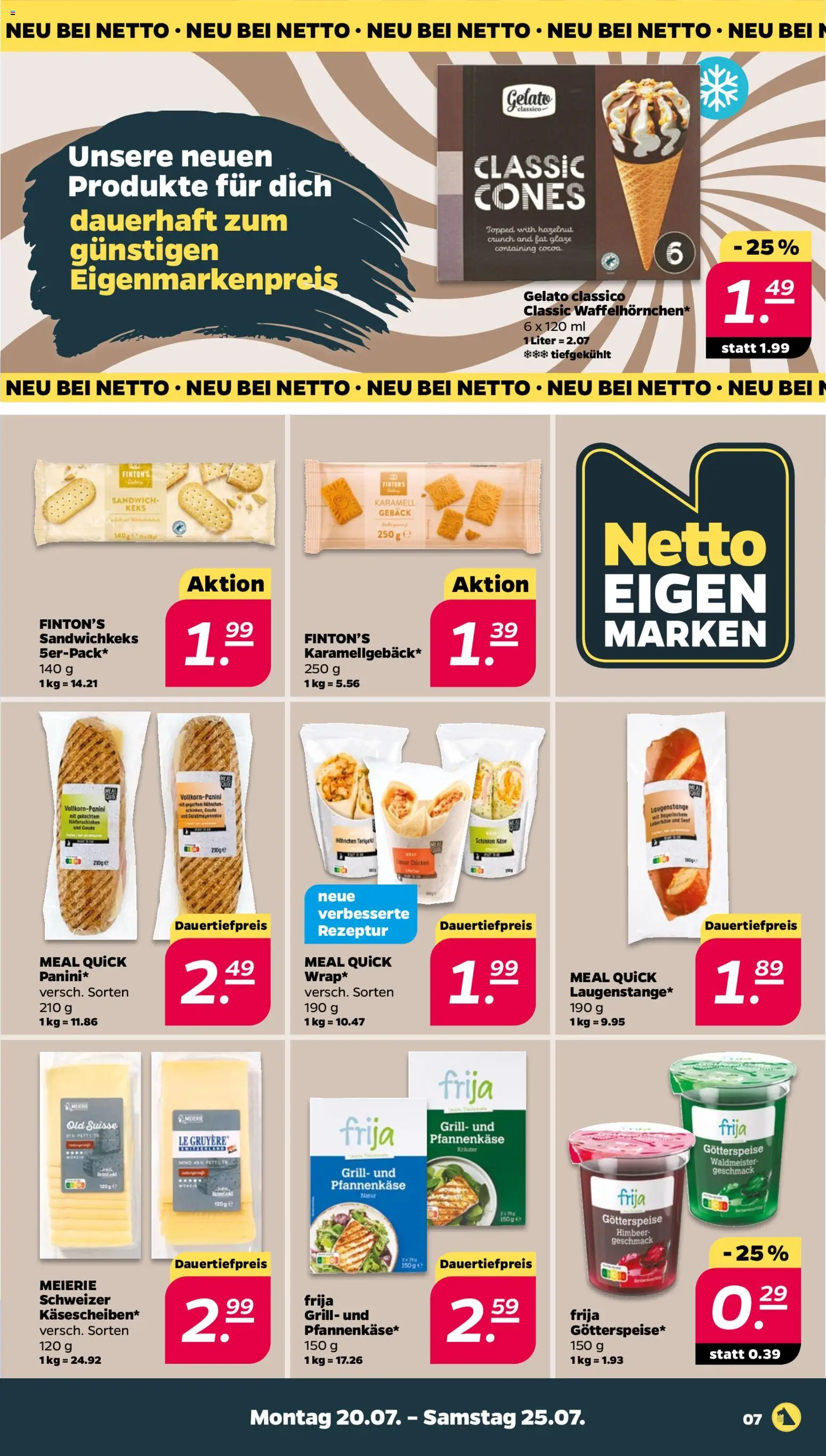 Netto Prospekt – gültig ab 20.07.2026 | Seite: 7 | Produkte: Grill, Käse, Schinken