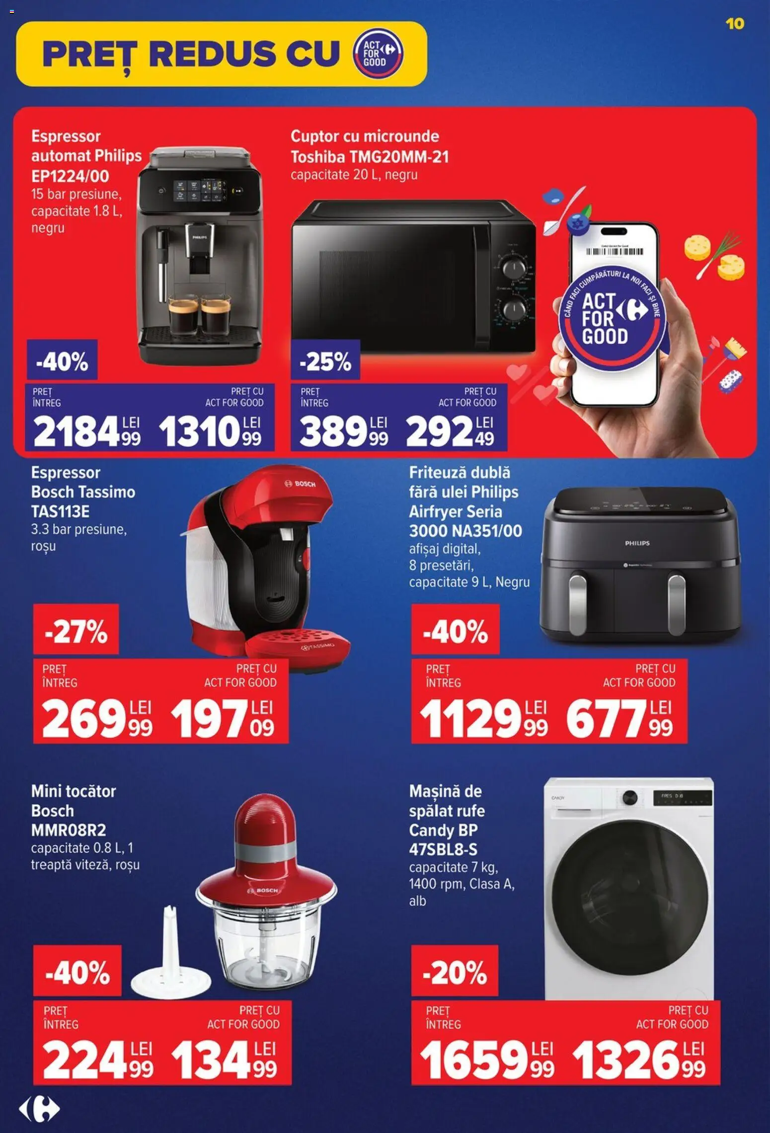 Noul catalog Carrefour – valabil de la 17.06.2026 | Pagină: 12 | Produse: Enginar, Cuptor Cu Microunde, Friteuză, Tocător