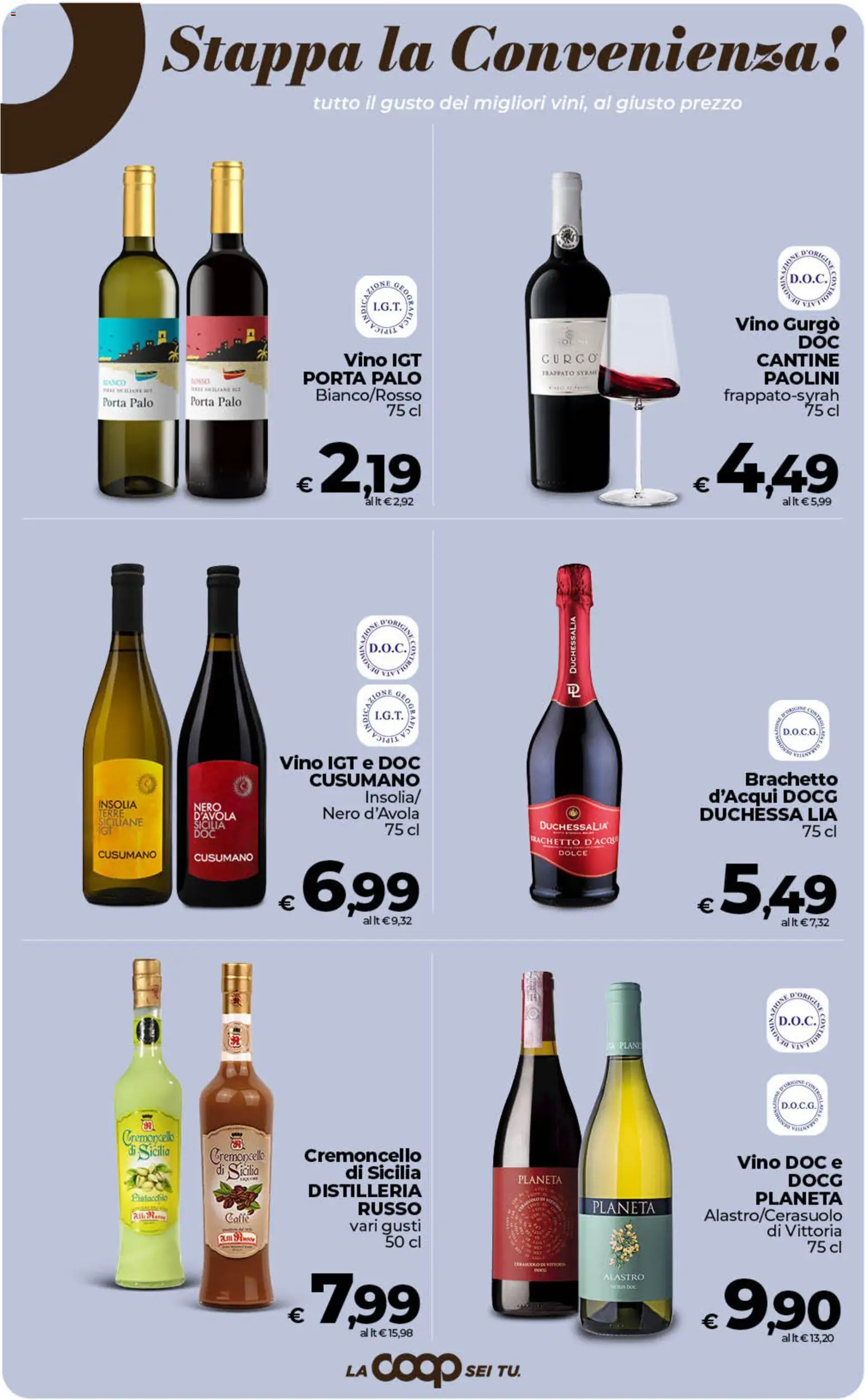 Volantino COOP del 01/09/2026 | Pagina: 32 | Prodotti: Pistacchio, Porta, Vino