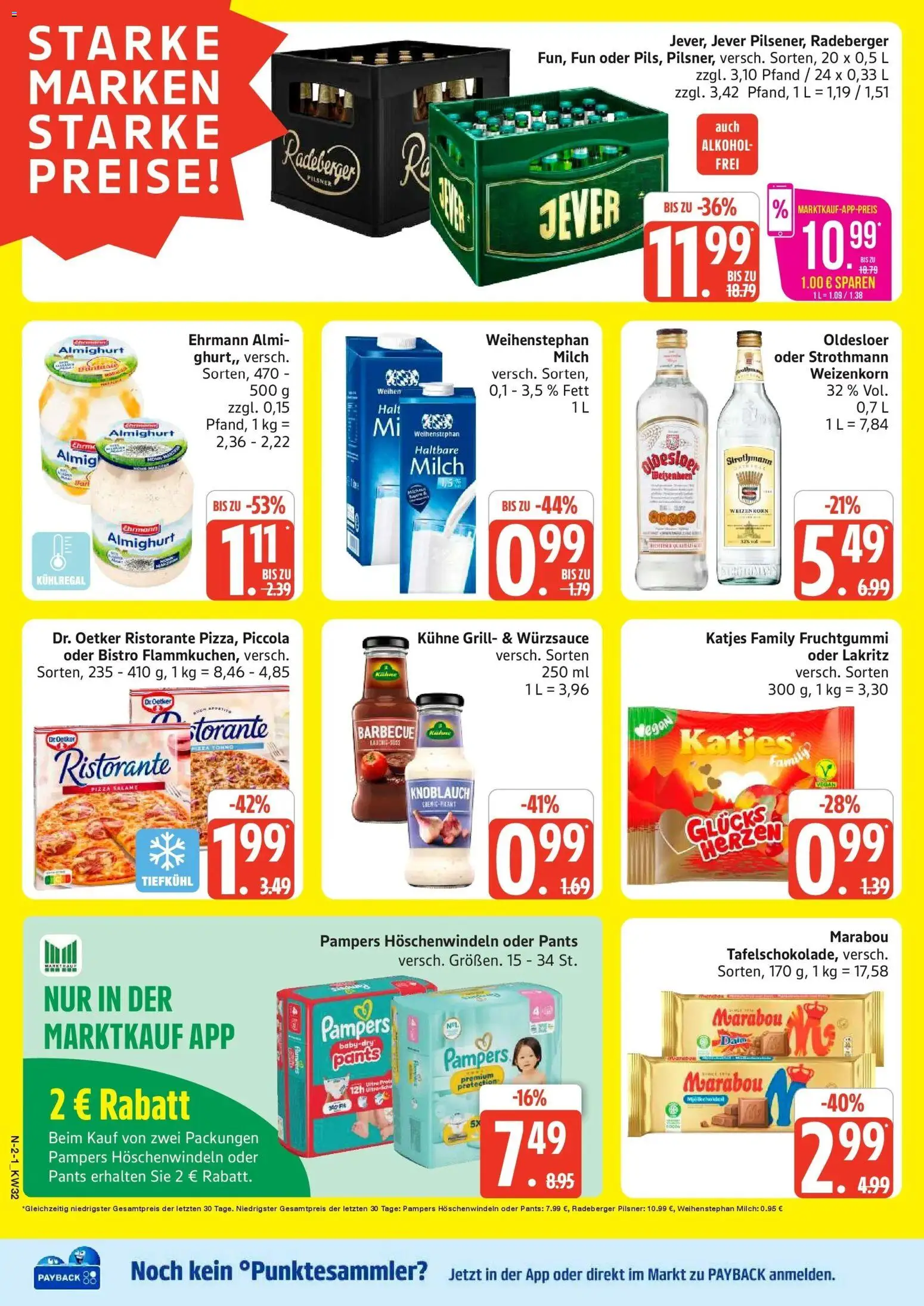 Marktkauf Prospekt Buxtehude (ab 03.08.2026) » Angebote online | Seite: 2 | Produkte: Ristorante, Pampers, Pizza, Radeberger pilsner