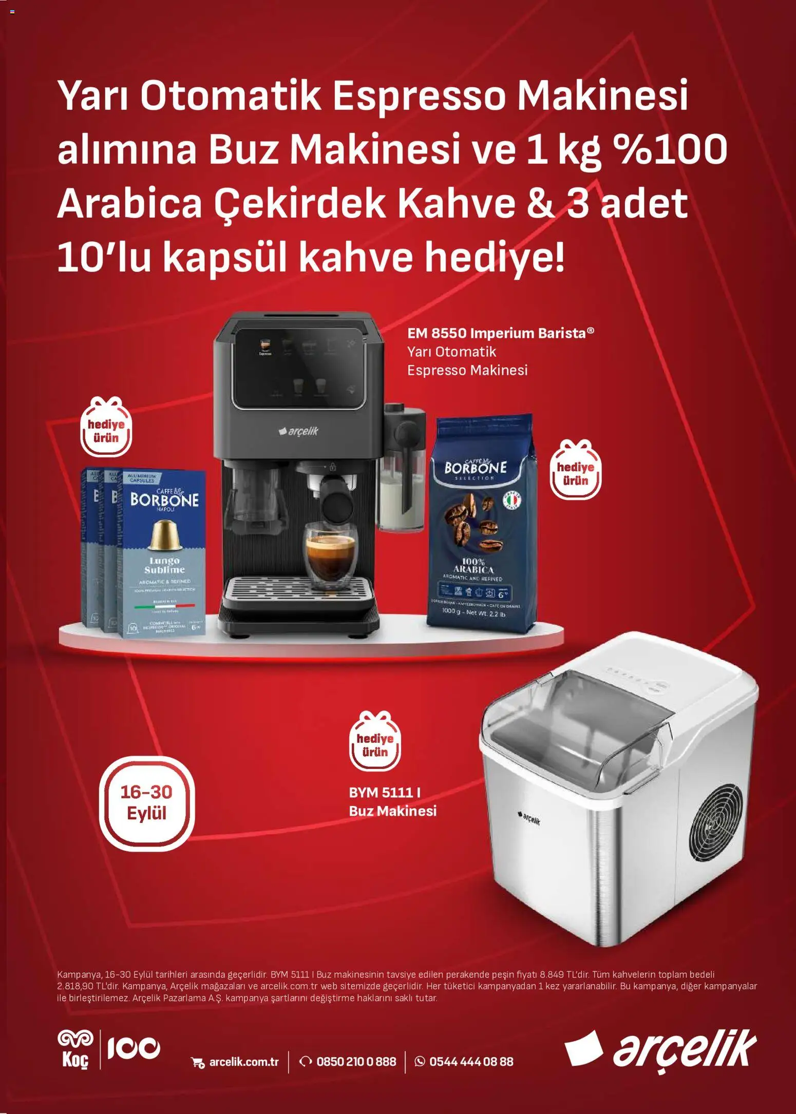 Arçelik - İklimlendirme Kataloğu - 16 Eylül 2026 tarihinden itibaren geçerlidir | Sayfa: 7 | Ürünler: Espresso makinesi, Kahve