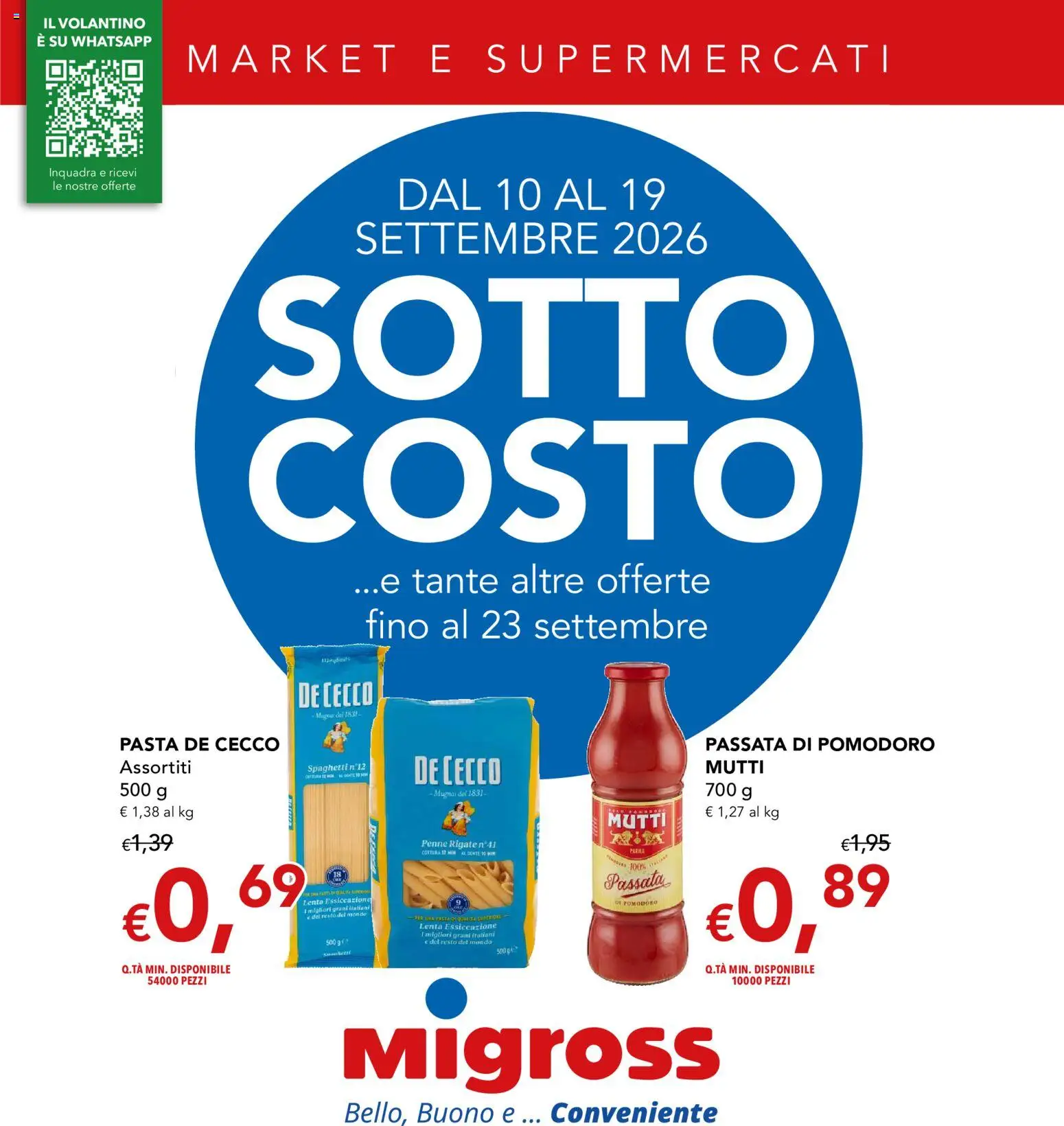 Migross Giovedì 10 Settembre Migliori Offerte