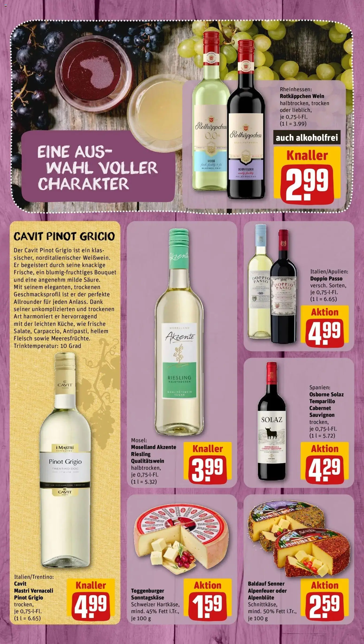 REWE Prospekt ab 31.08.2026 zum Blättern » Angebote | Seite: 10 | Produkte: Osborne, Doppio Passo, Wein, Fleisch