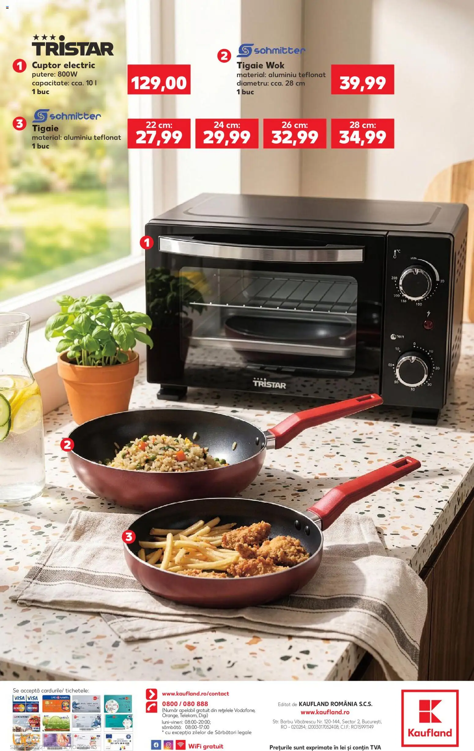 Noul catalog Kaufland – valabil de la 01.07.2026 | Pagină: 30 | Produse: Cuptor, Tigaie