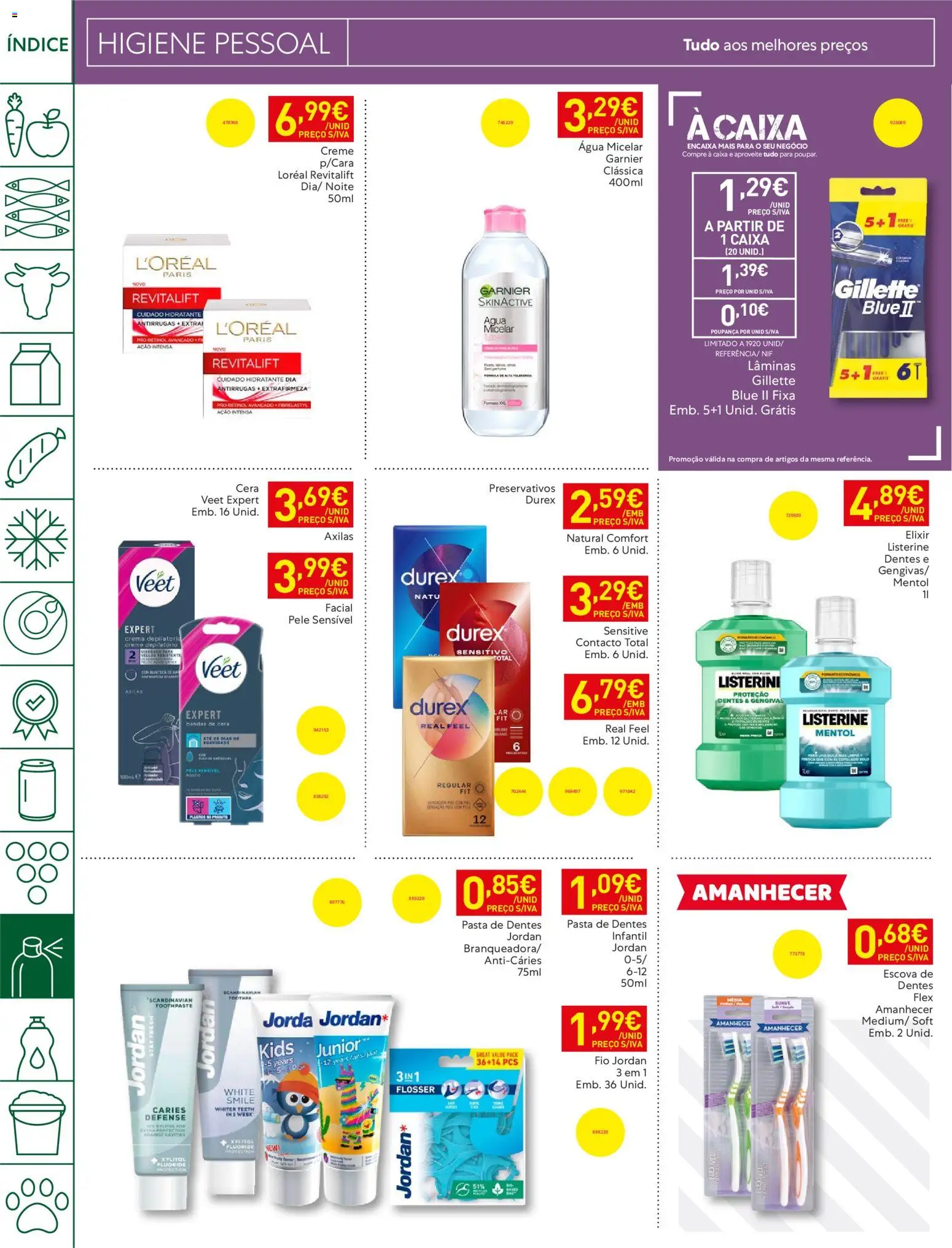 Recheio folheto │ válido de 07/07/2026 | Página: 38 | Produtos: Agua, Creme depilatório, Pasta de dentes, Caixa