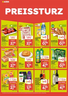 ADEG Flugblatt ab 30.07.2026 gültig | Seite: 2 | Produkte: Wasser, Käse, Wein, Tomaten