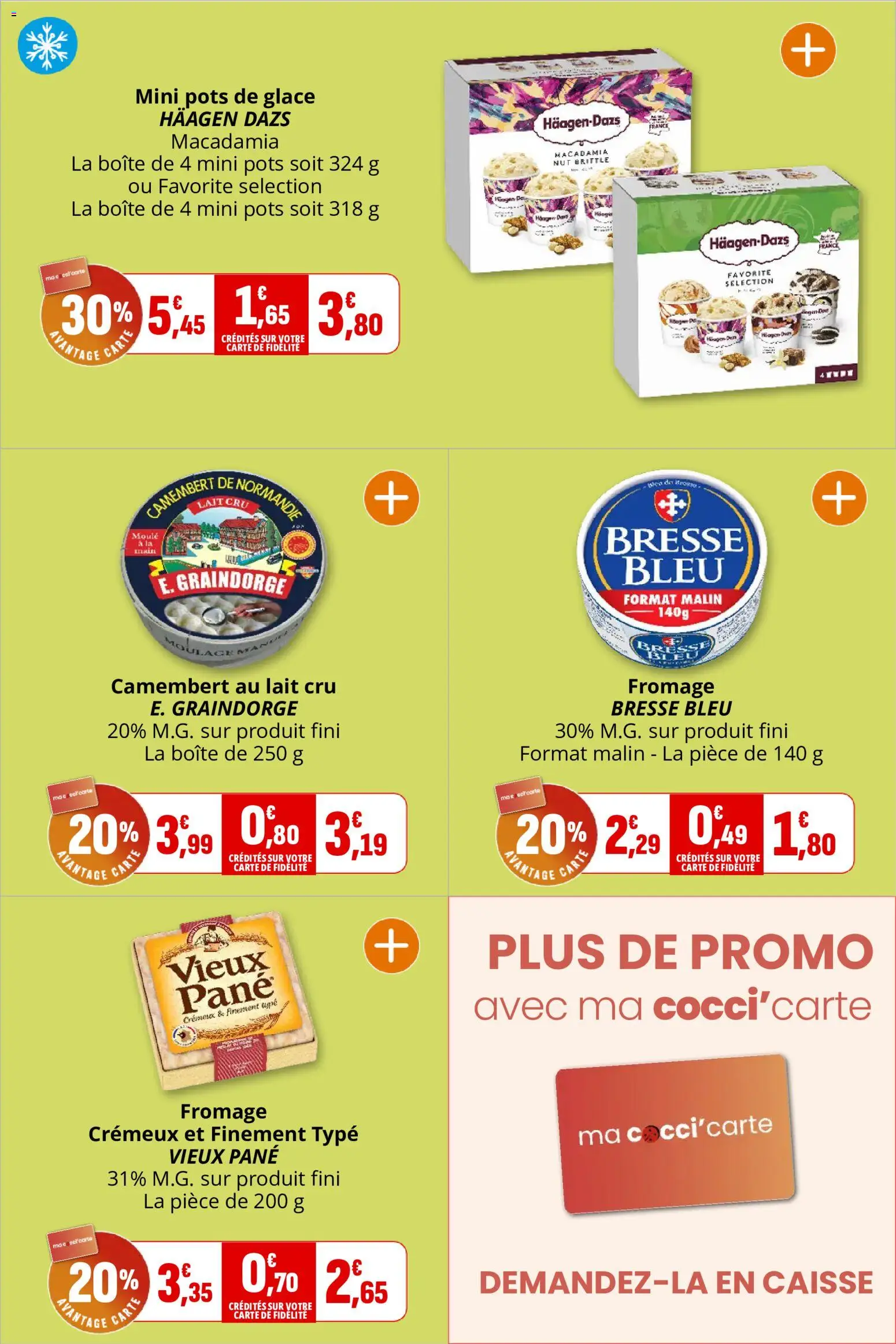 {H1} | Page: 11 | Produits: Glace, Lait, Fromage, Camembert