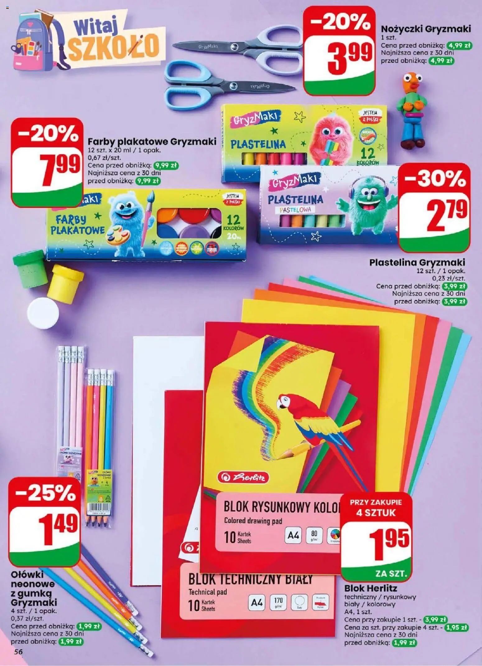 Dino gazetka od 02.09.2026 | Strona: 56 | Produkty: Plastelina