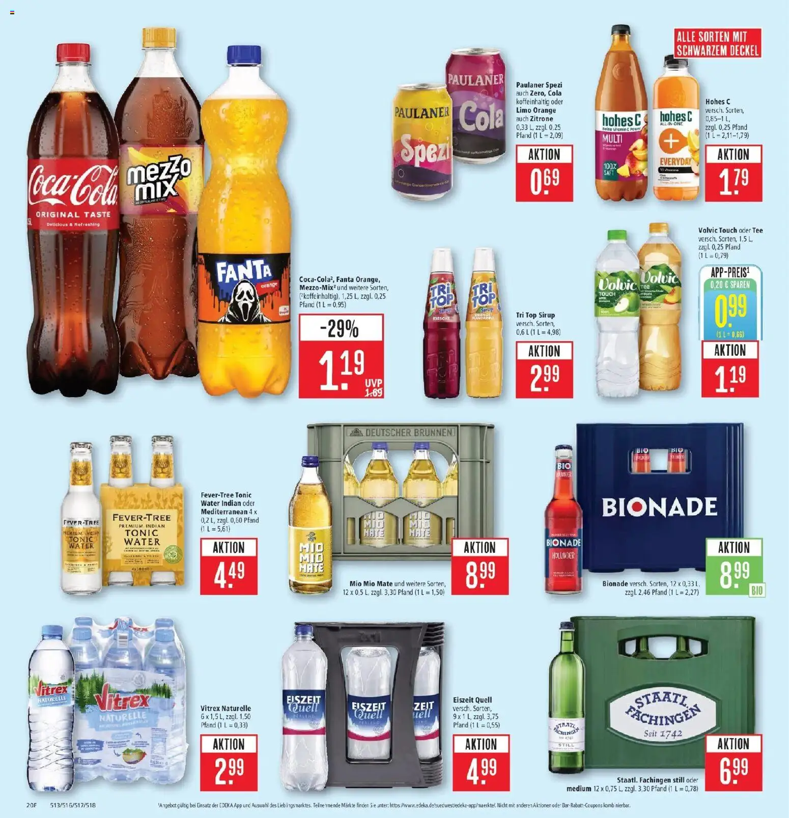 Marktkauf Prospekt Schorndorf (ab 26.10.2026) » Angebote online | Seite: 26 | Produkte: Fanta, Paulaner spezi, Volvic touch, Paulaner
