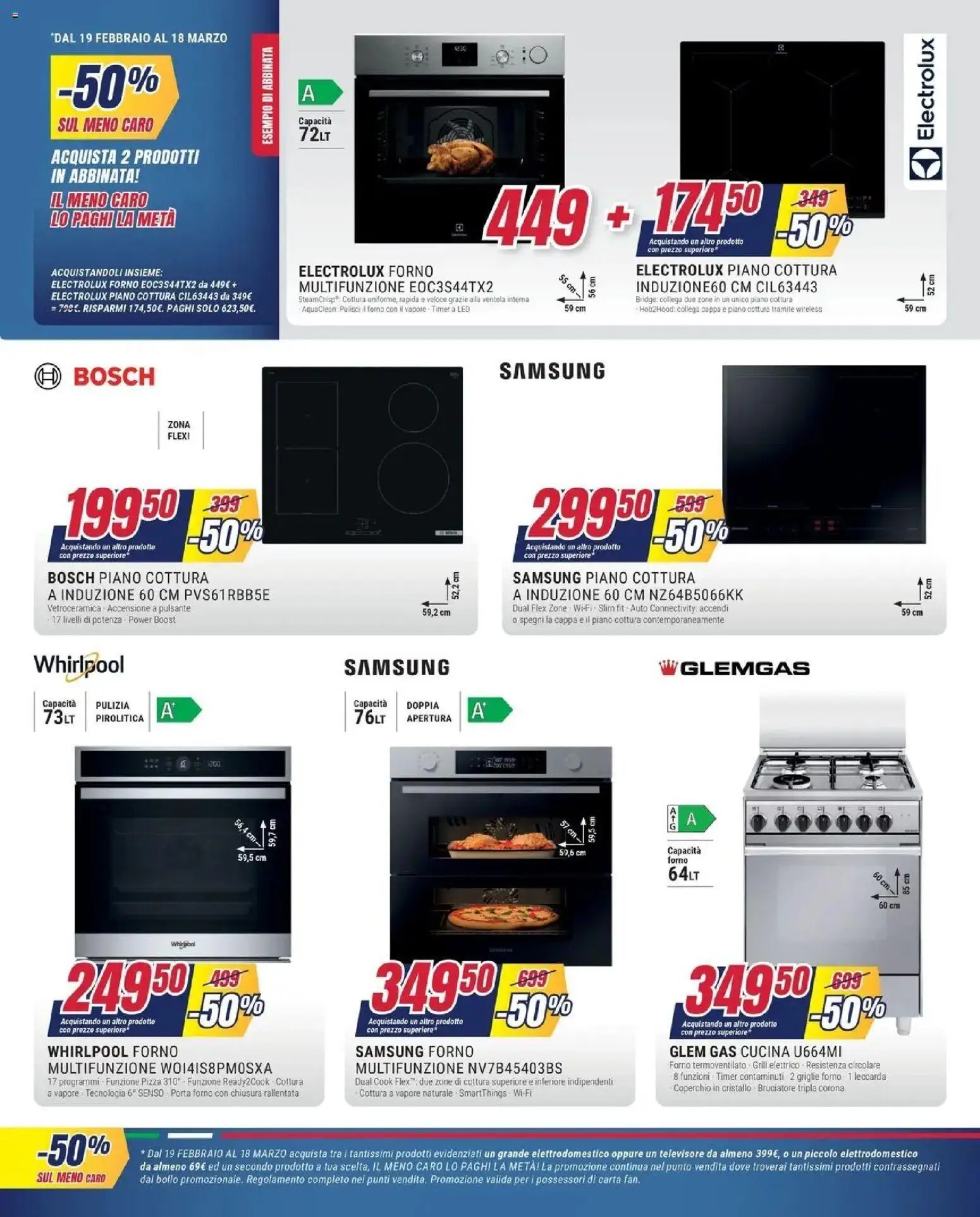 Volantino Trony del 04.03.2026 | Pagina: 8 | Prodotti: Piano cottura, Forno, Il forno, Samsung