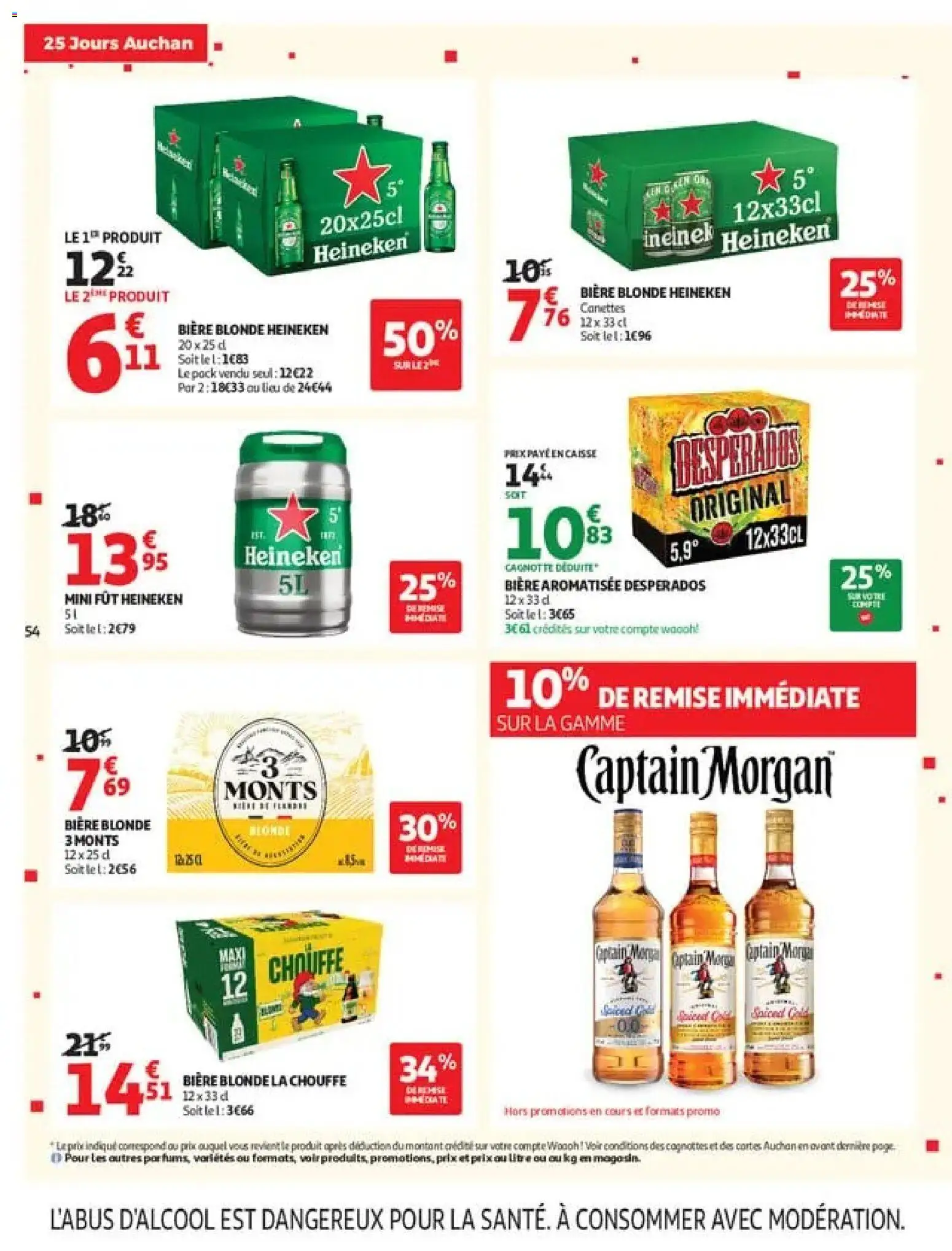 {H1} | Page: 54 | Produits: Desperados, Bière blonde, Captain Morgan, Bière aromatisée