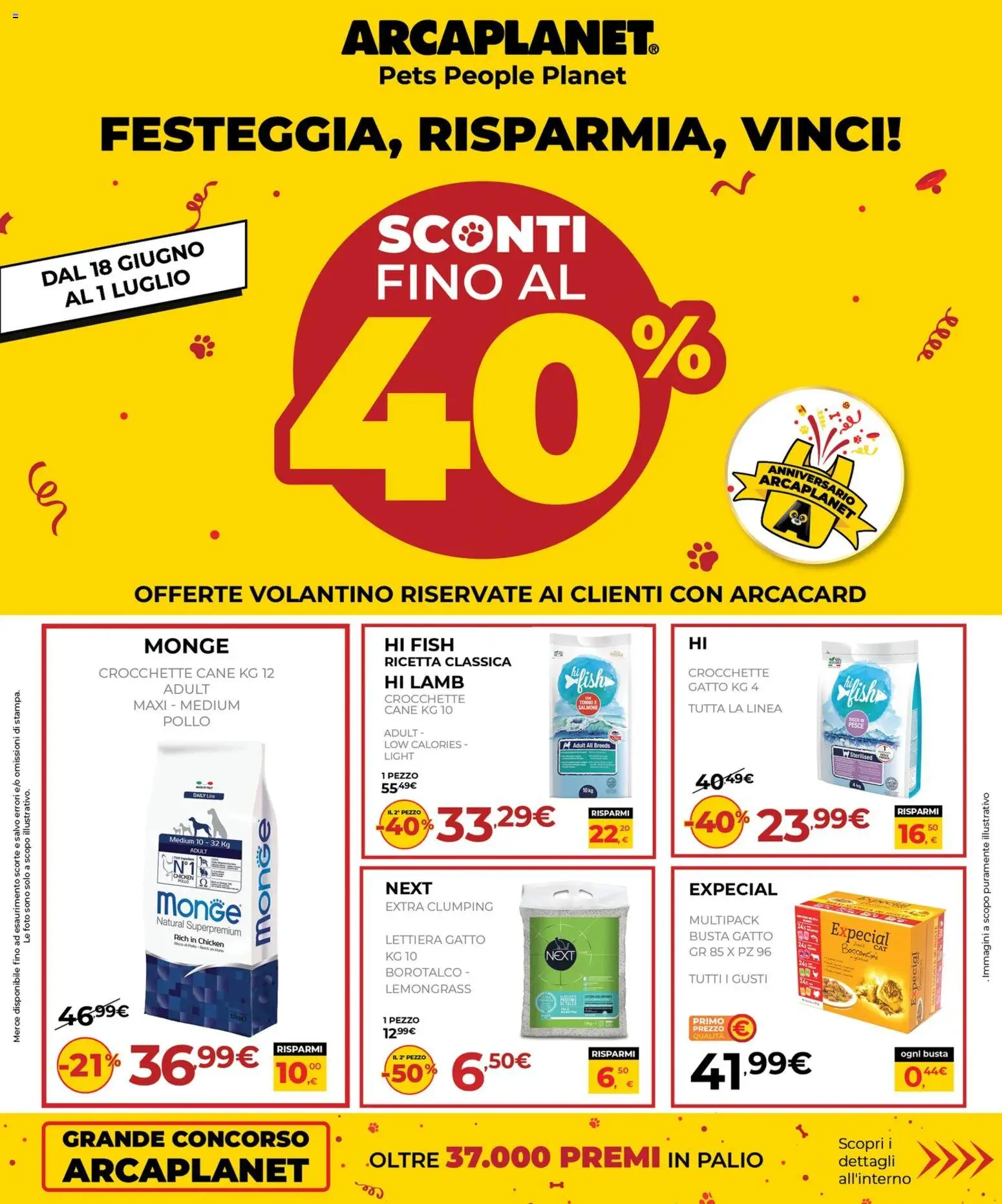 Volantino Arcaplanet del 18.06.2026 | Pagina: 1