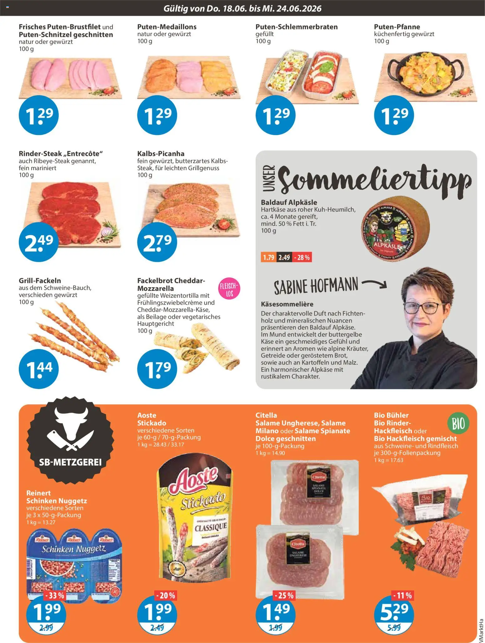 V-Markt Angebote – gültig ab 18.06.2026 | Seite: 3 | Produkte: Käse, Mozzarella, Duft, Hackfleisch