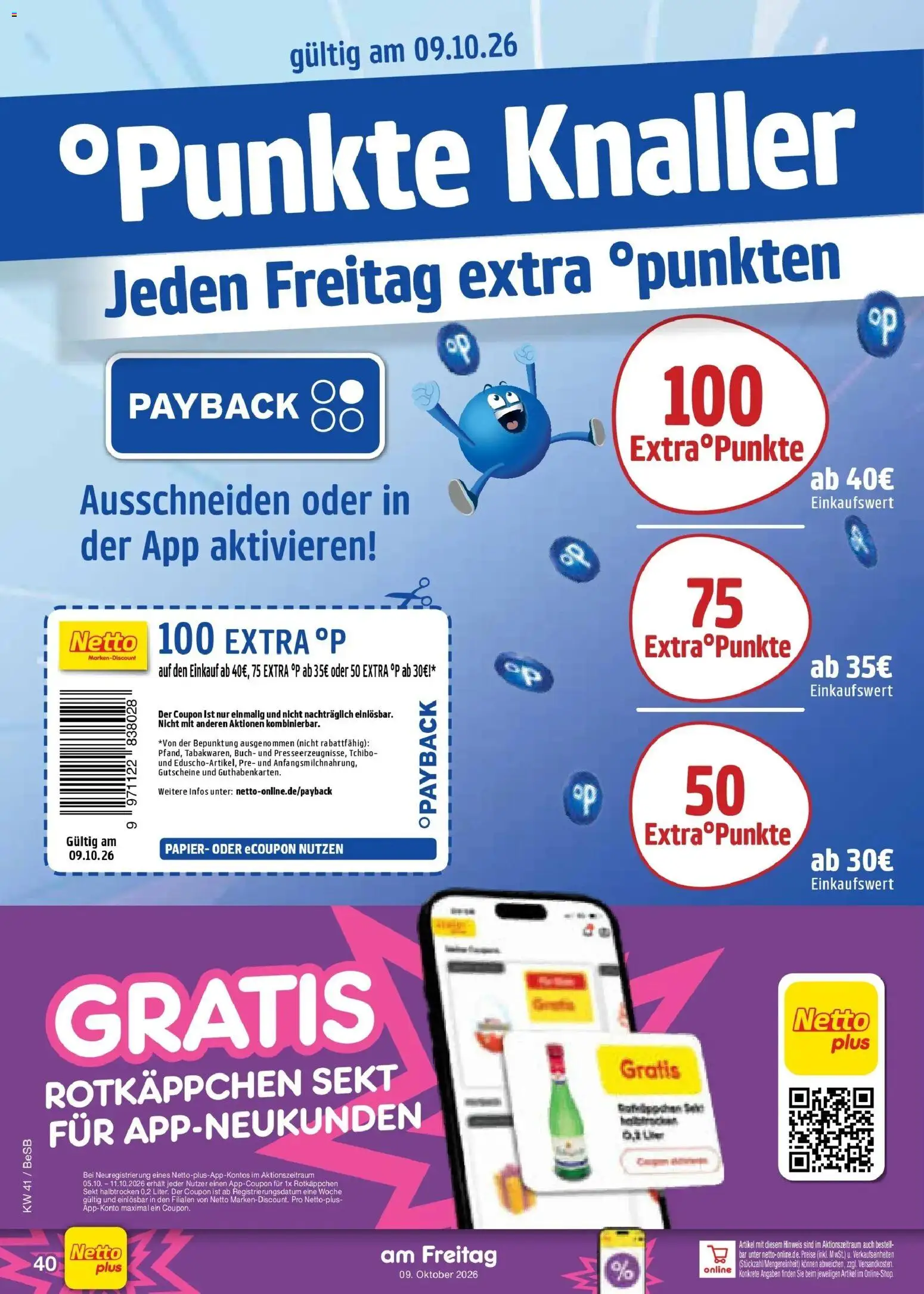 Netto Marken-Discount Prospekt Berlin-Prenzlauer Berg (ab 05.10.2026) » Angebote | Seite: 52 | Produkte: Rotkappchen sekt, Sekt, Rotkäppchen