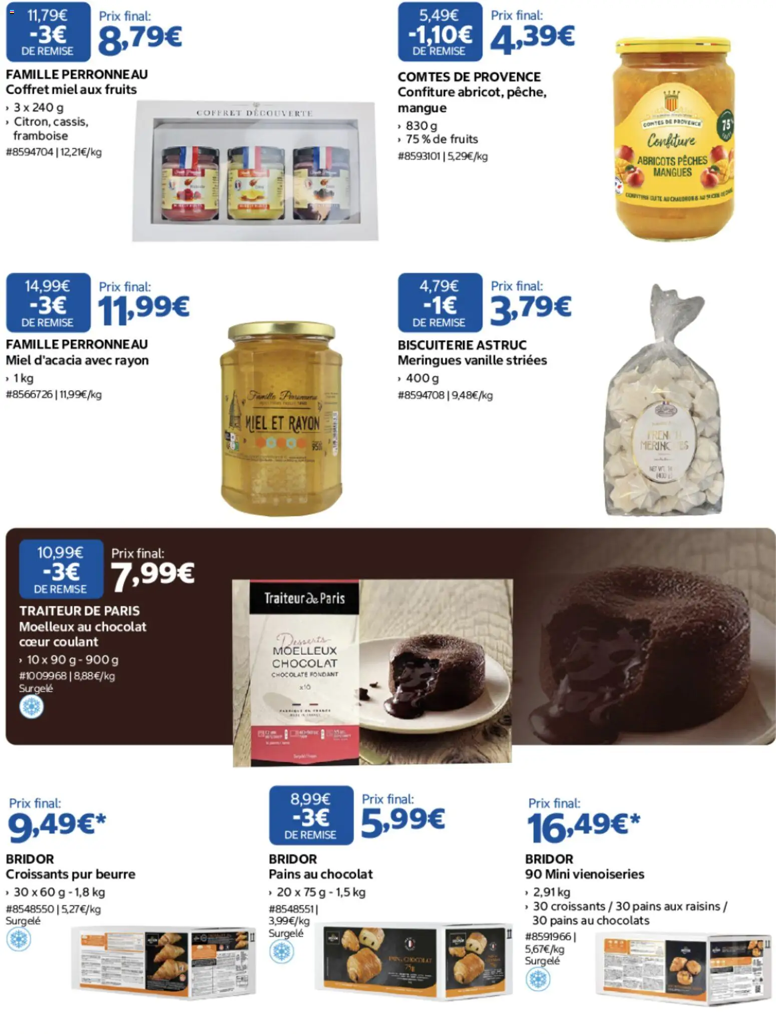 {H1} | Page: 5 | Produits: Framboise, Meringues, Abricots, Beurre
