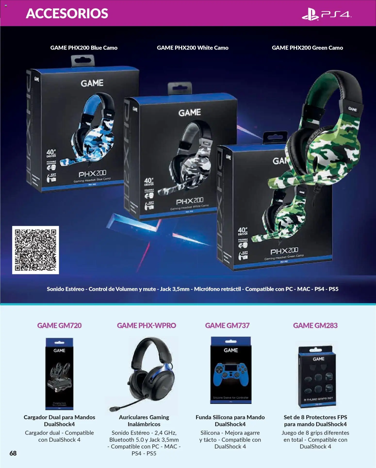 Game folleto │ válido desde el 03/12/2025 | Página: 68 | Productos: Mac, PC, Auriculares, Cama