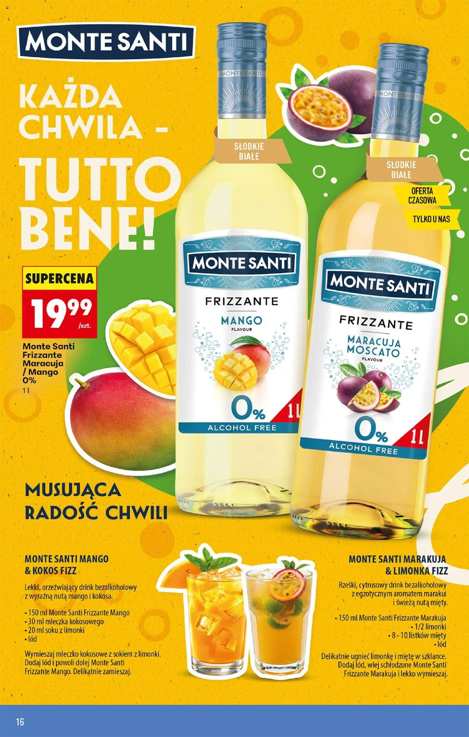 Biedronka Polsko leták - Czas na toast od 15.06.2026 | Strana: 18 | Produkty: Maracuja, Moscato, Kokos, Marakuja