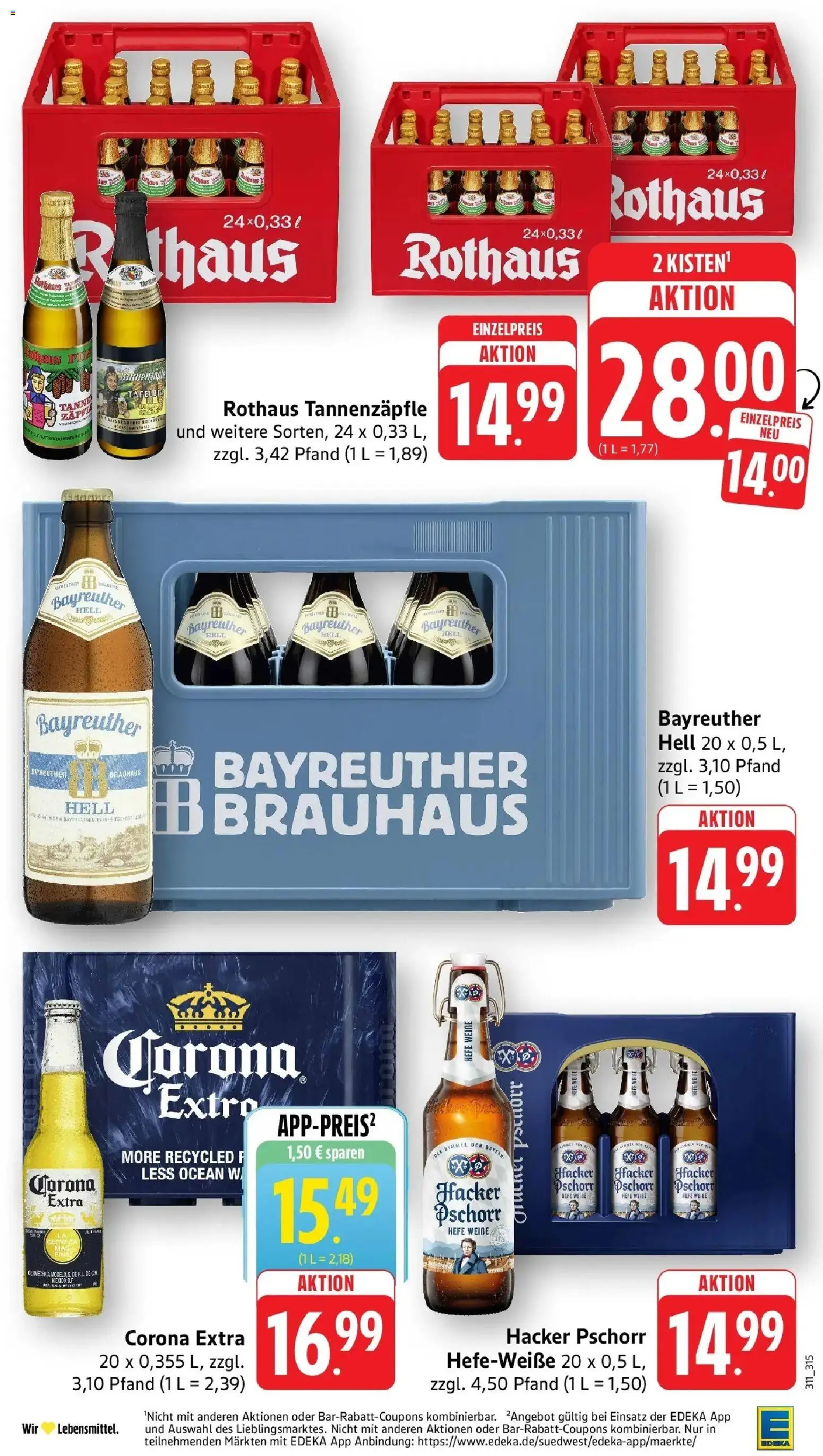 Edeka prospekt Ettenheim	 – gültig ab 10.05.2026 | Seite: 39 | Produkte: Bayreuther hell