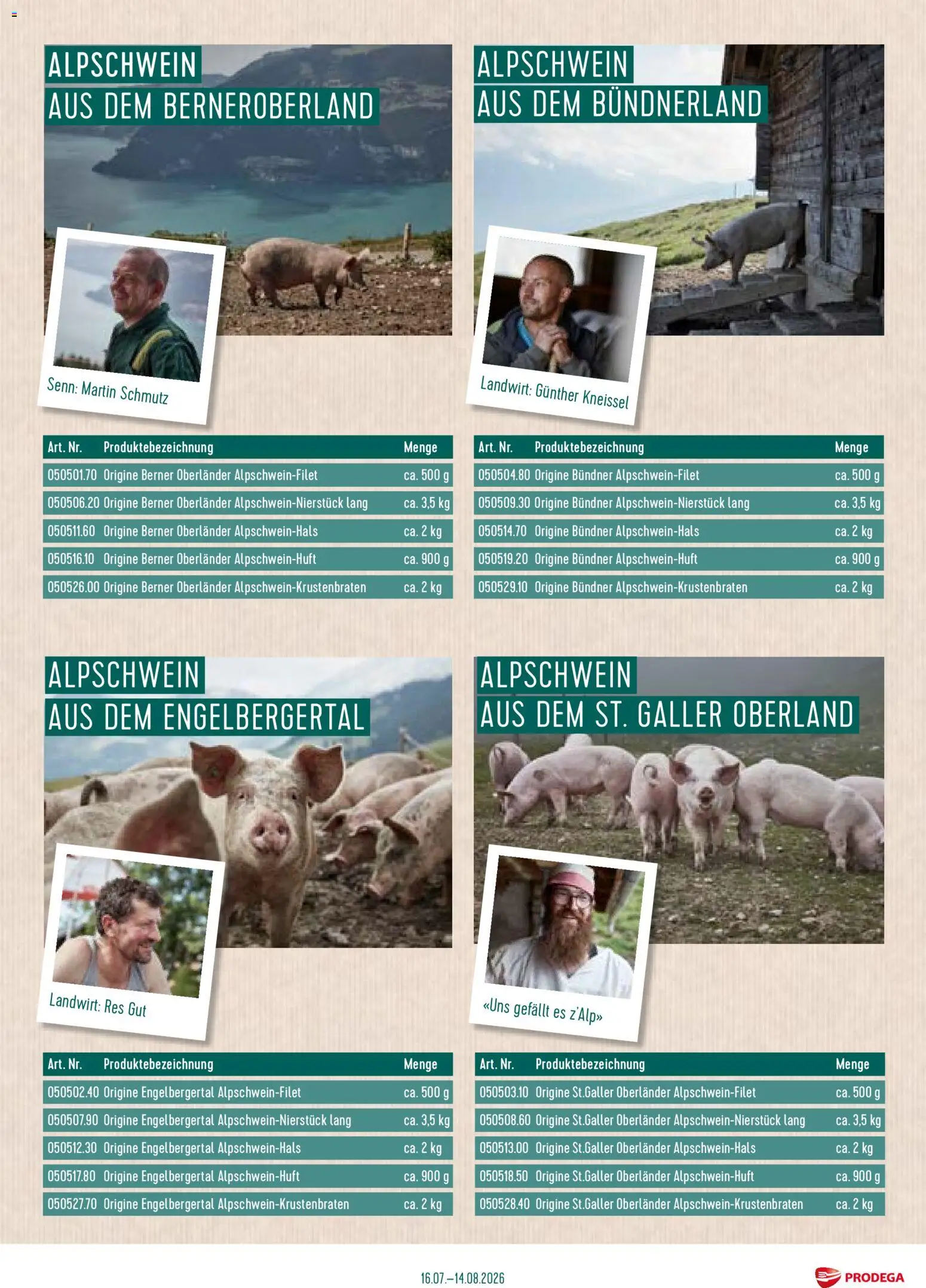 Prodega aktionen Alpschwein aus der Region – gültig ab 25.07.2026 | Seite: 3