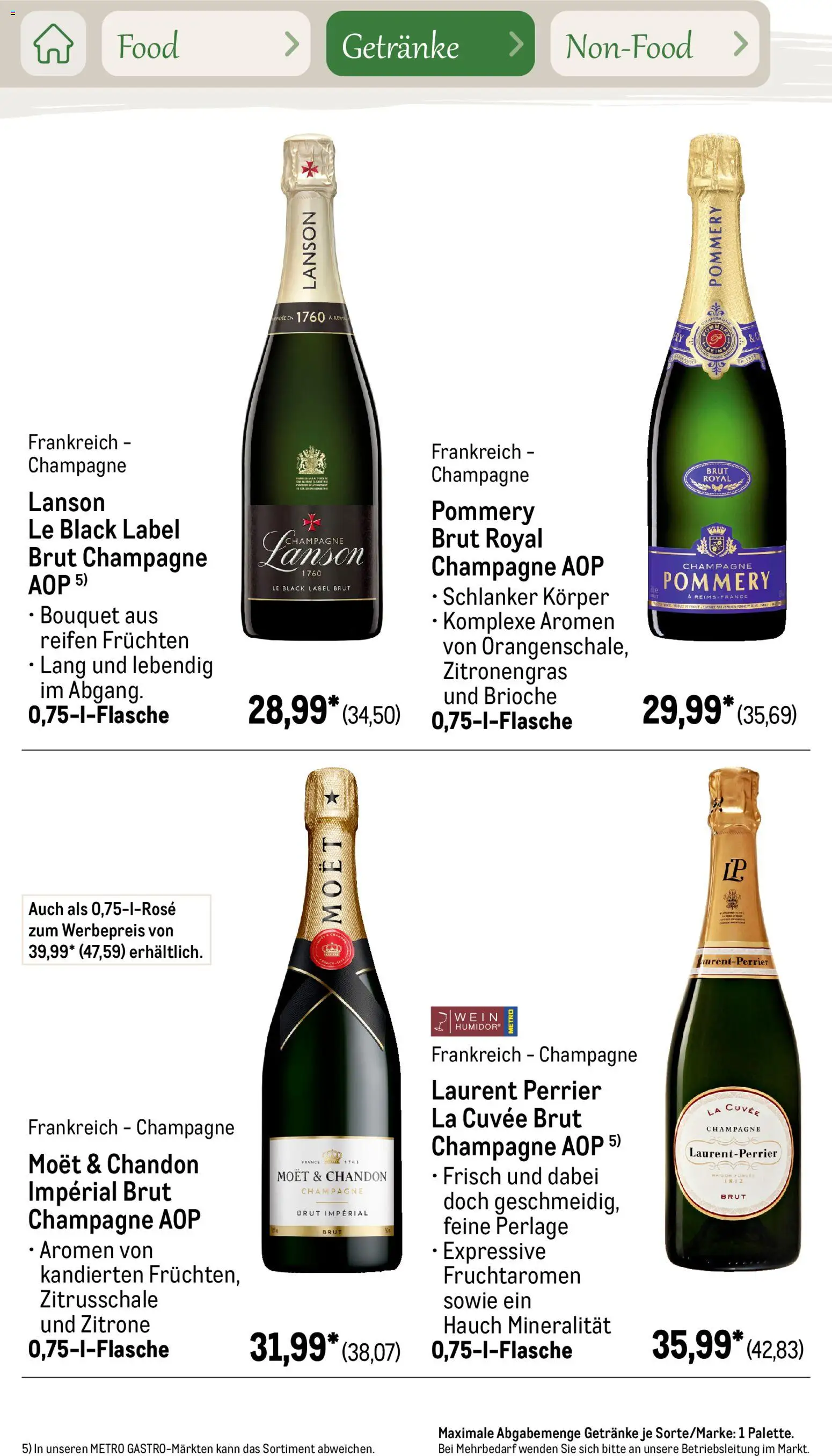 Metro Saisonkatalog Outdoor Dining – gültig ab 01.06.2026 | Seite: 42 | Produkte: Zitronengras, Zitrone, Wein