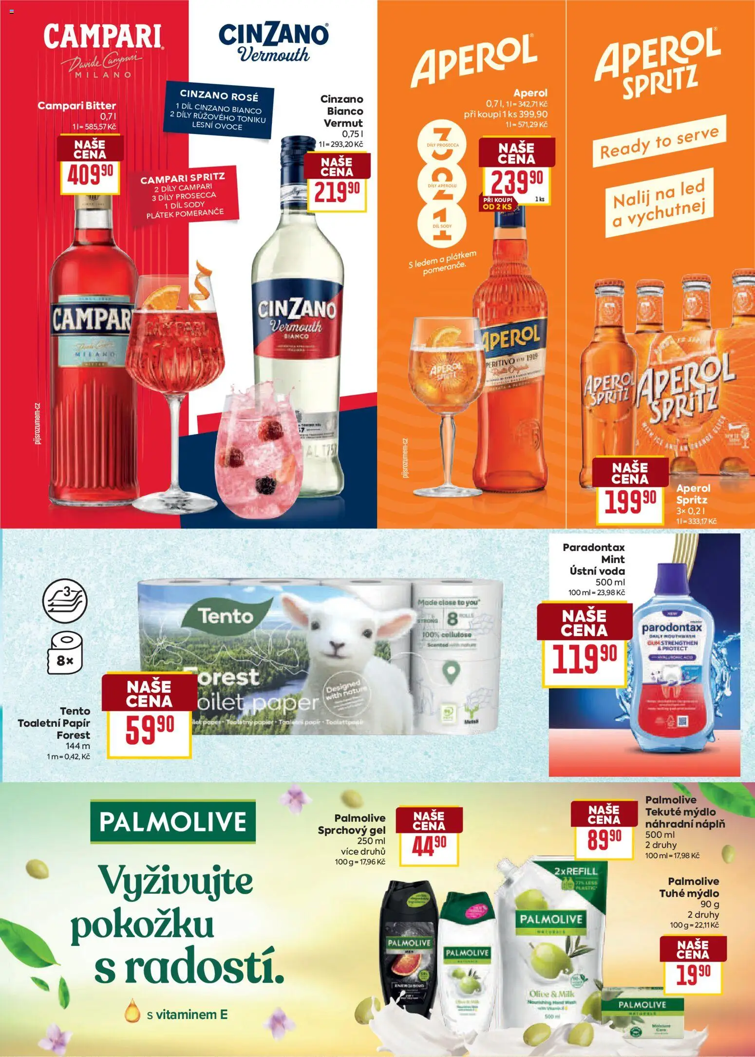 Billa leták - Bohatá chuť středomoří od 20.05.2026 | Strana: 27 | Produkty: Cinzano, Toaletní papír, Spritz, Aperol