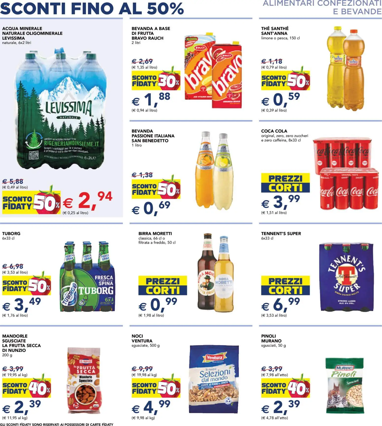 Volantino Esselunga S del 08.06.2026 | Pagina: 10 | Prodotti: Tè, Acqua, Noci, Coca Cola