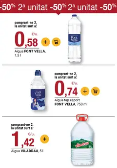 Vista previa Bonpreu folleto válido desde el 15/09/2026 | Página: 38 | Productos: Agua, Agua mineral