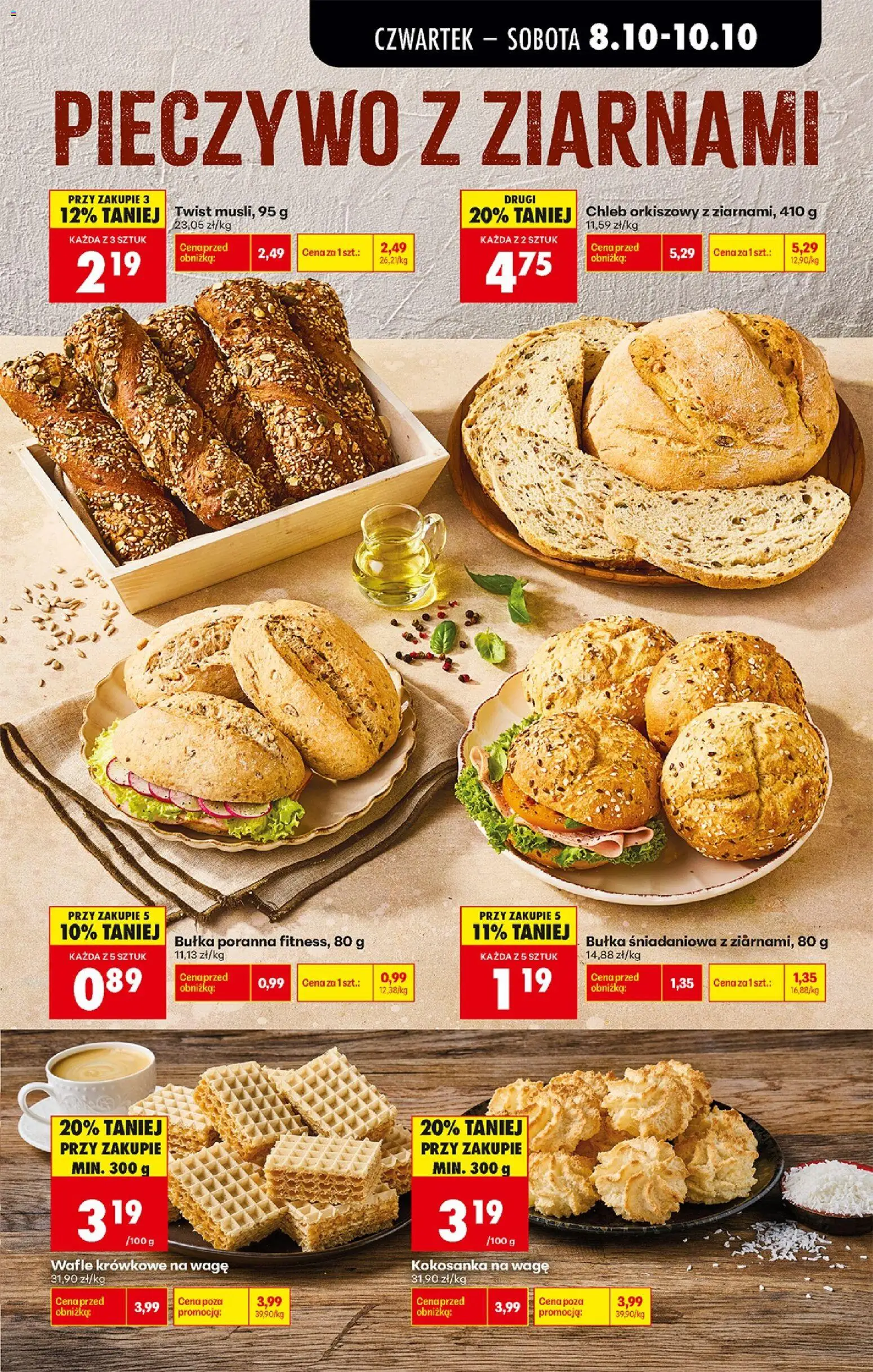 Biedronka Polsko leták - Codziennie niskie ceny od 08.10.2026 | Strana: 45 | Produkty: Chléb
