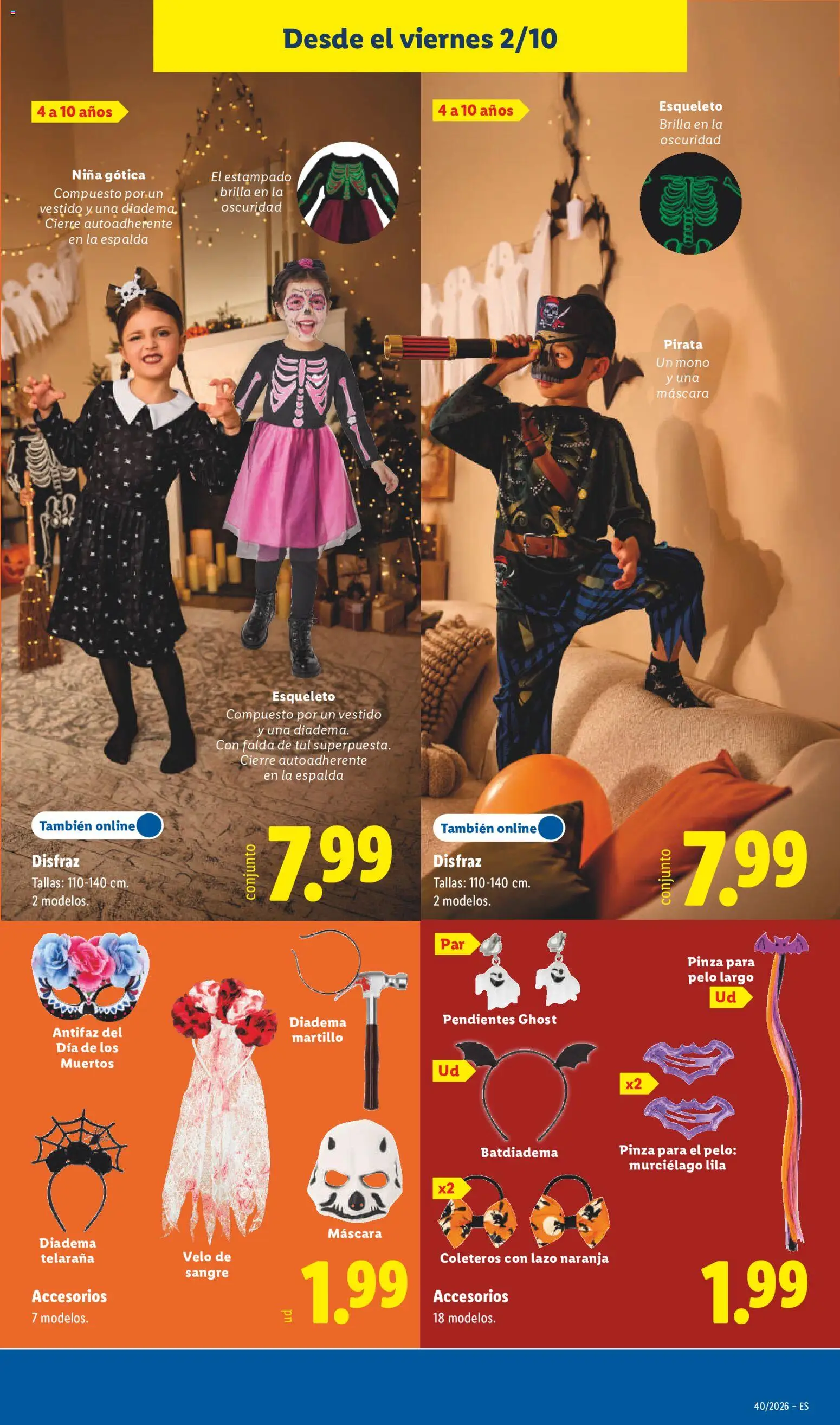 Lidl folleto Halloween │ válido desde el 02/10/2026 | Página: 17 | Productos: Máscara, Pendientes