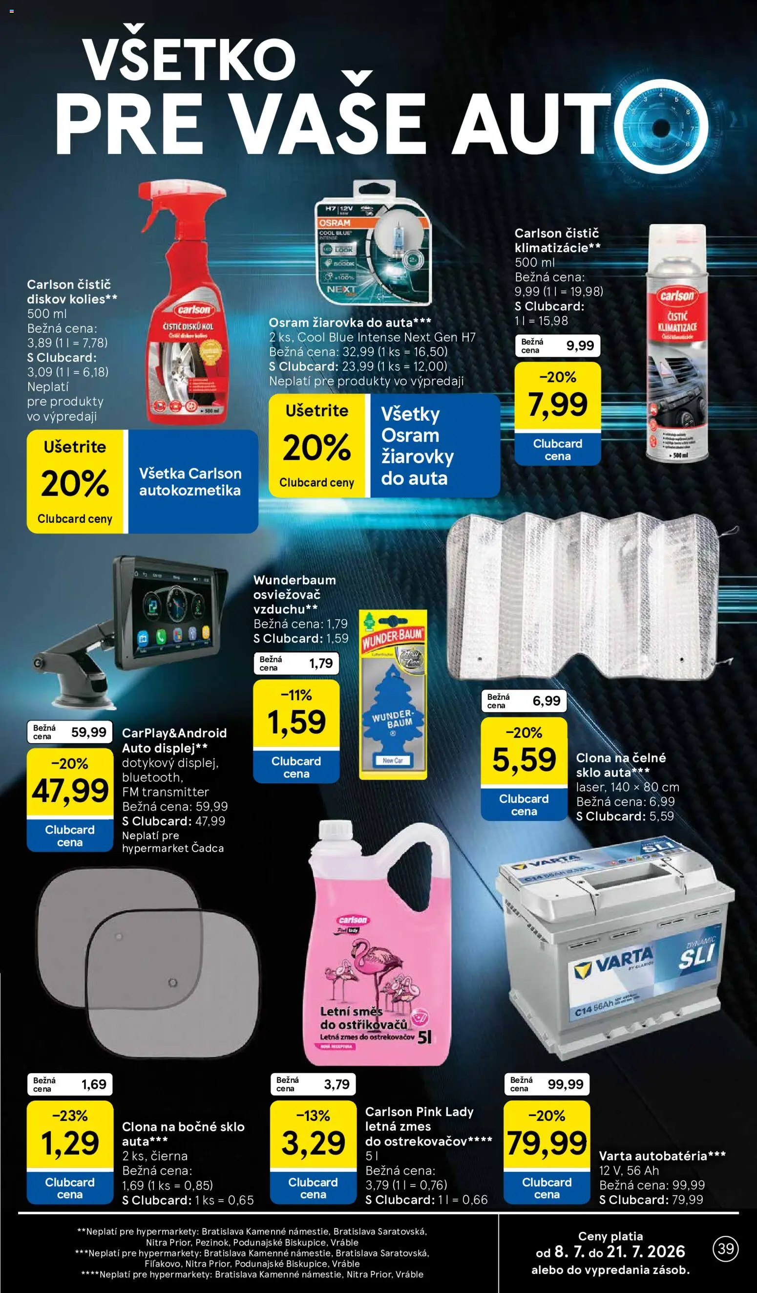 Nové Tesco akcie – leták je platný od 08.07.2026 | Strana: 39