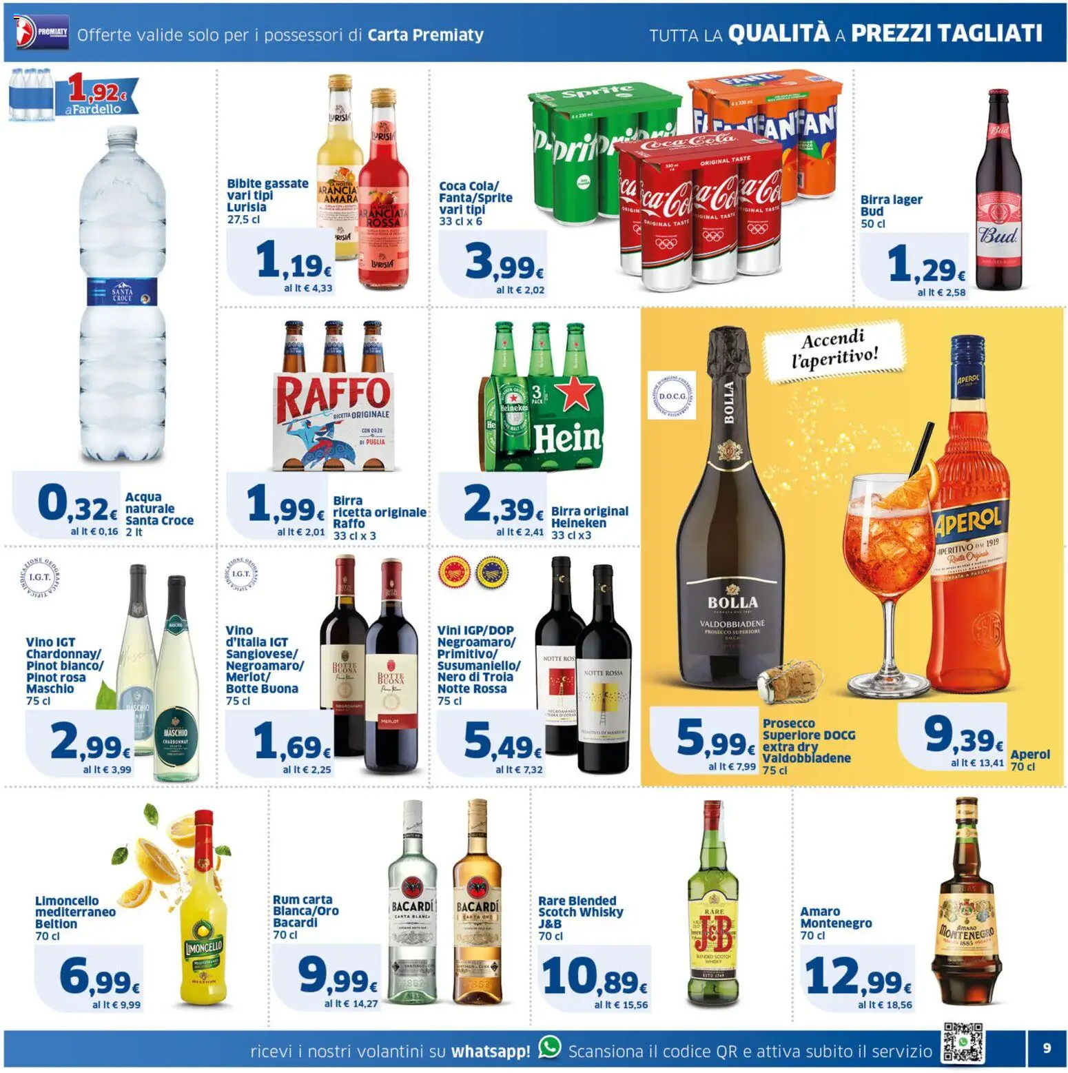 Volantino SIGMA del 10/09/2026 | Pagina: 9 | Prodotti: Arancia, Heineken, Coca Cola, Aperitivo