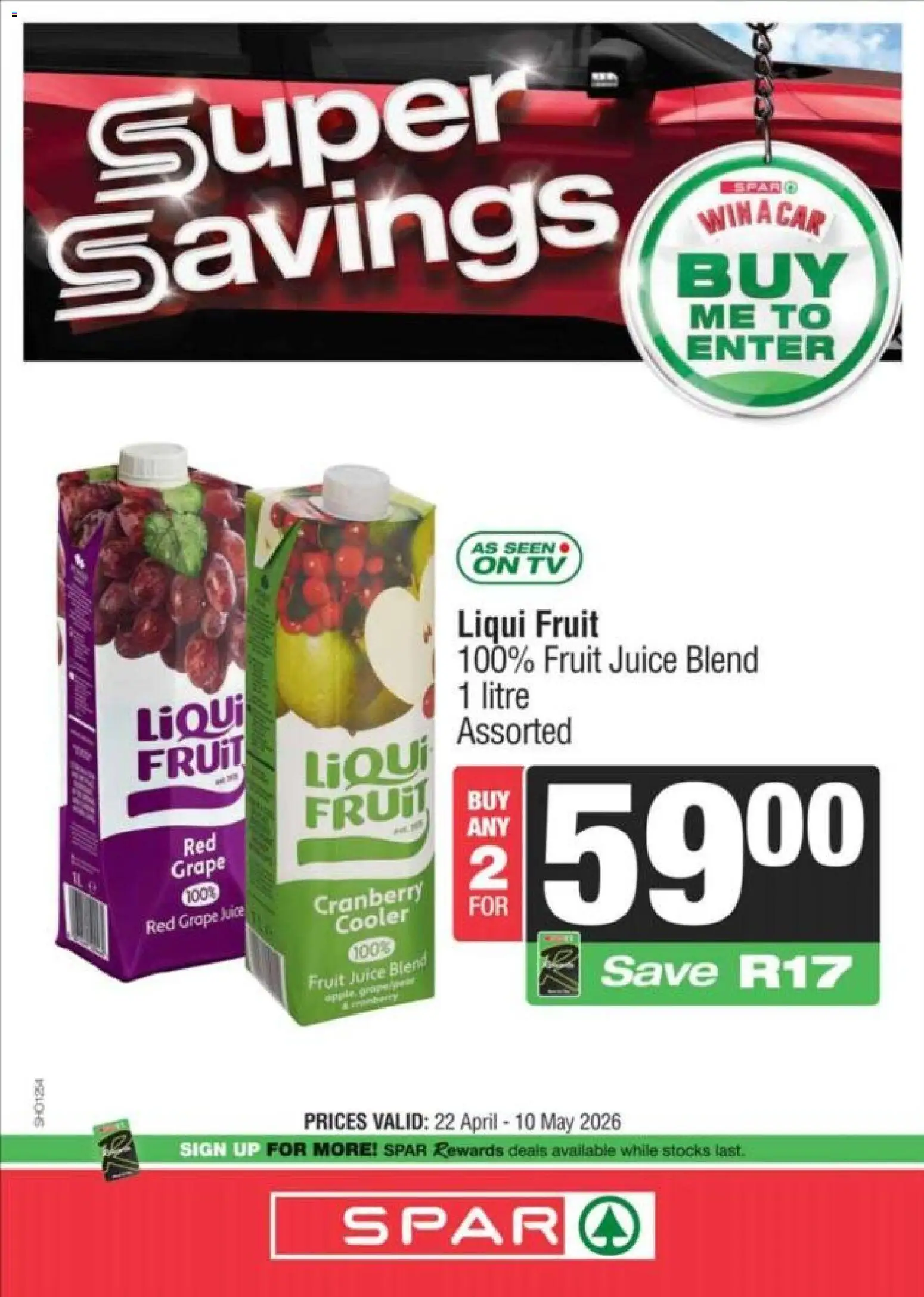 New Spar catalogue – valid from 11.05.2026 | Page: 24 | Products: TV, Cooler, Juice, Fruit