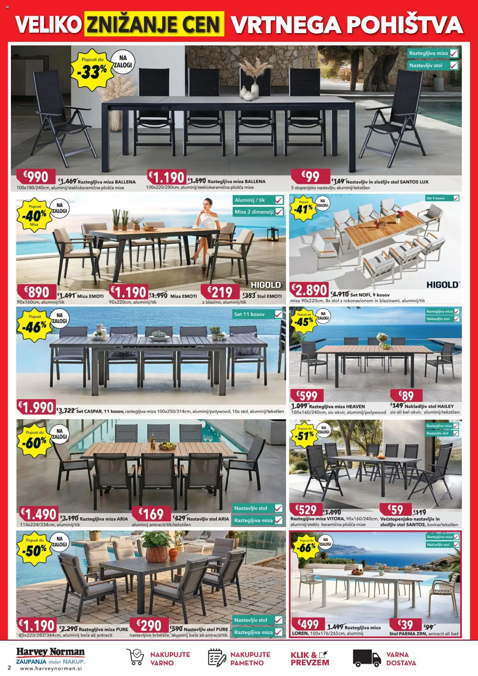 Novi Harvey Norman katalog ponudbe – veljaven od 05.08.2026 | Stran: 2 | Izdelki: Miza, Stol
