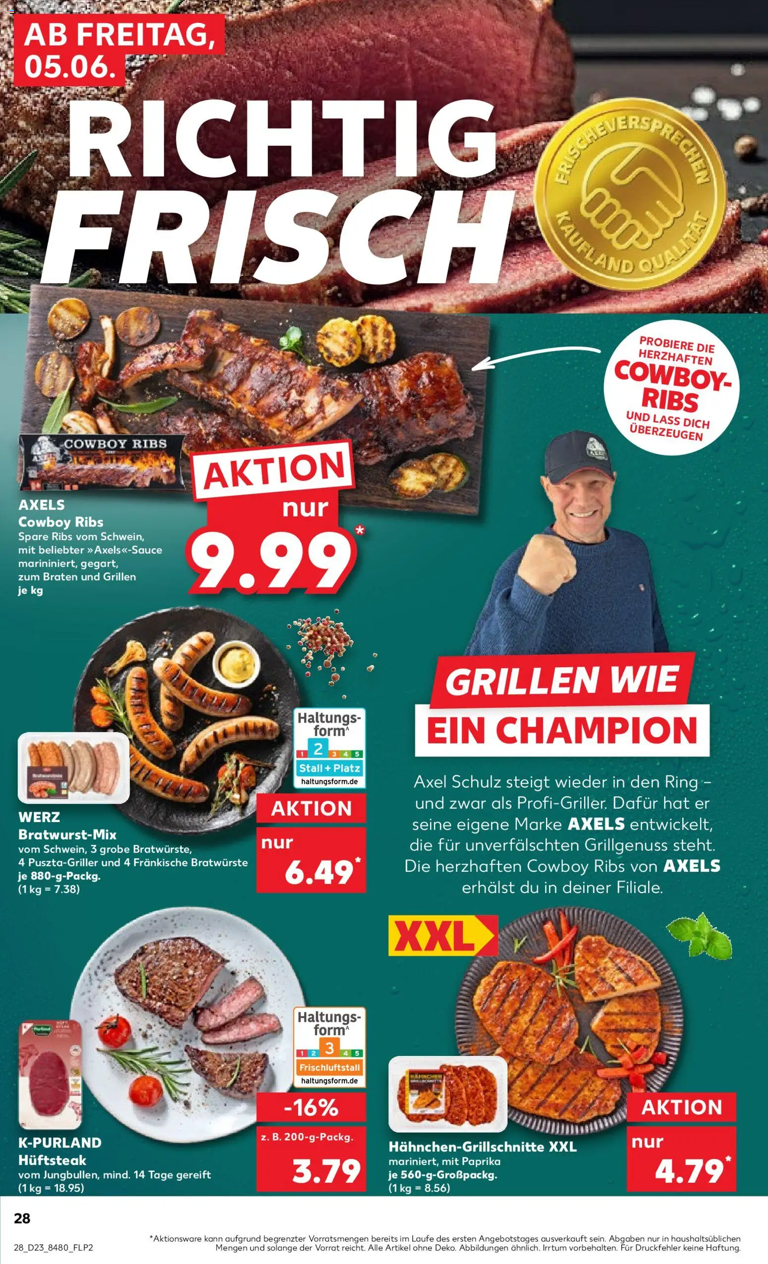 Kaufland Prospekt Speyer – gültig ab 04.06.2026 | Seite: 28 | Produkte: Grill, Spare ribs, Paprika, Steak