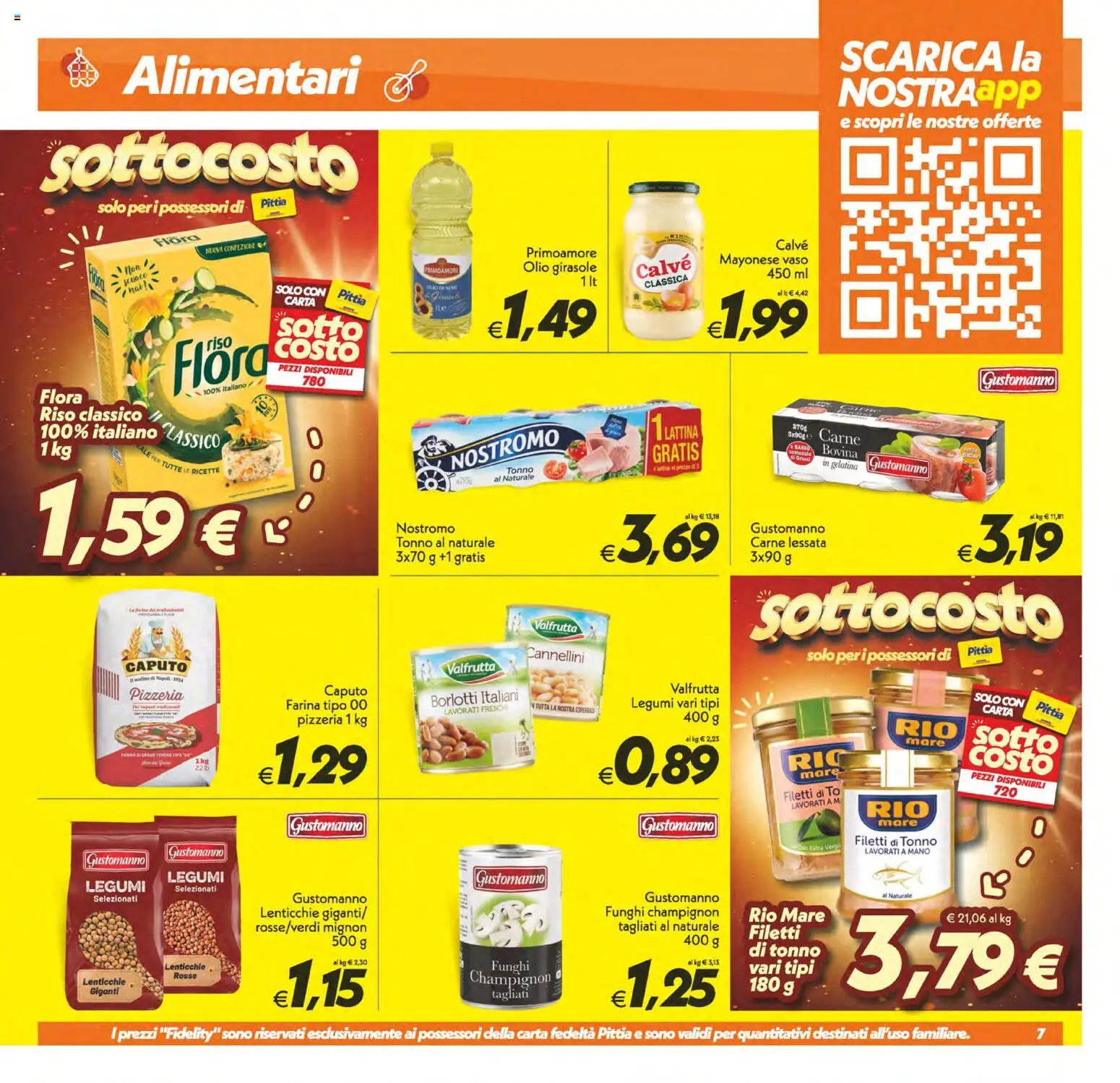 Volantino SuperConveniente del 13/10/2026 | Pagina: 7 | Prodotti: Legumi, Riso, Lenticchie, Farina tipo 00