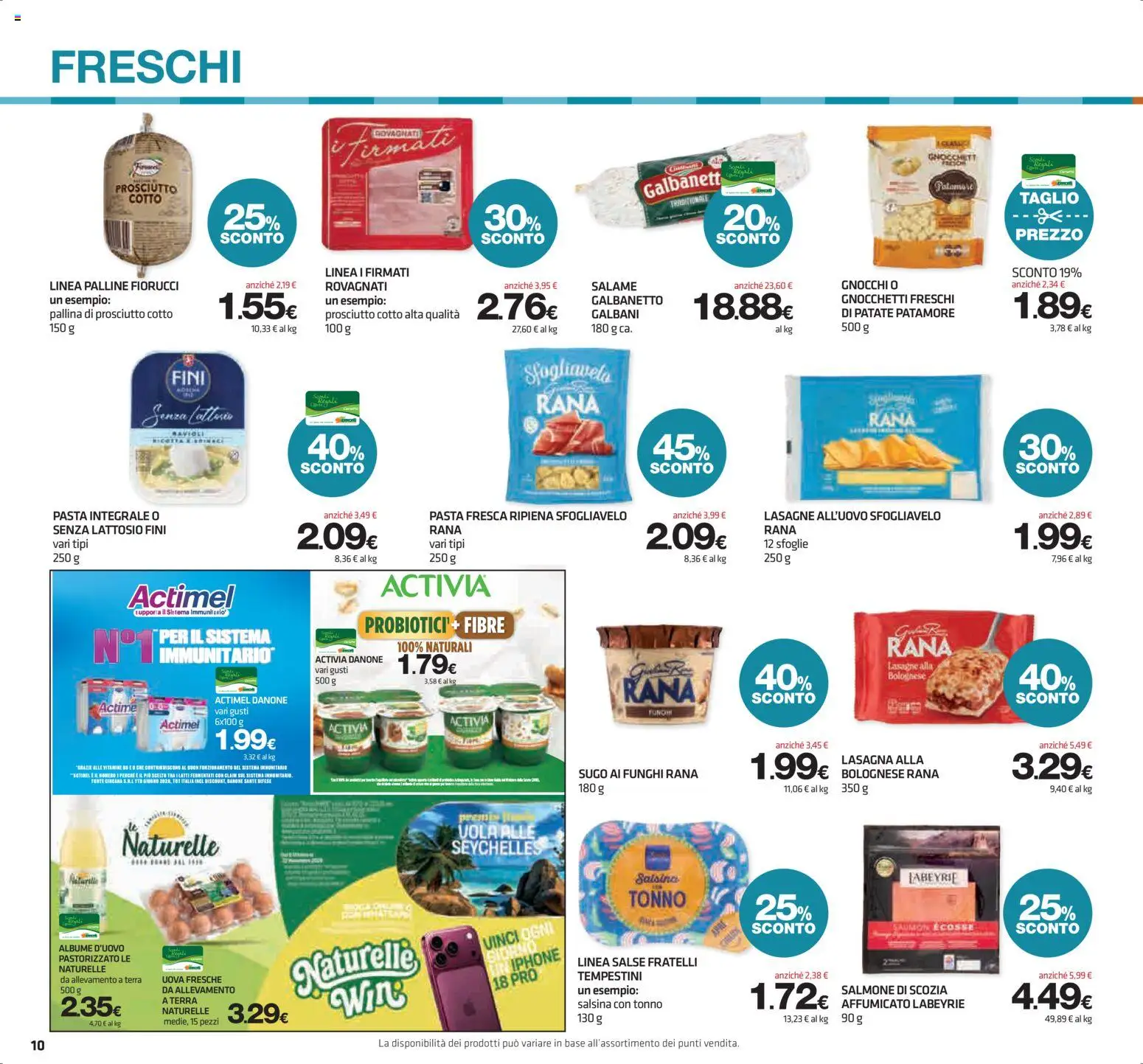 Volantino Superconti del 08/10/2026 | Pagina: 10 | Prodotti: Iphone, Patate, Pasta, Gnocchetti